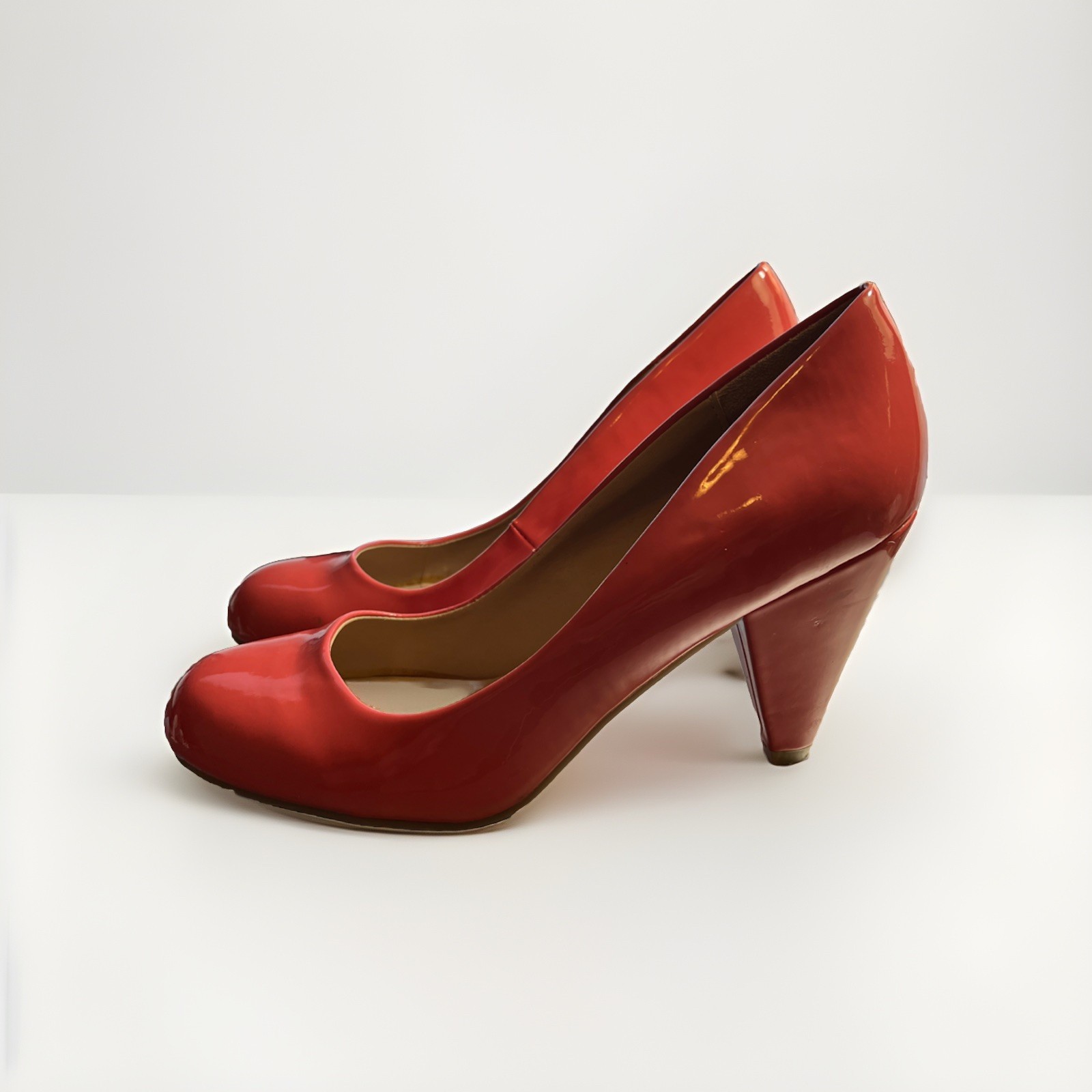 Mix No. 6 Selisa Pink Salmon Patent Leather Pumps Size 8
