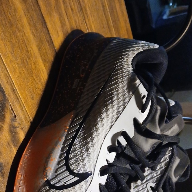 Size 8 – Nike Mens Zoom Vapor 11 Hc tennis Silver Orange