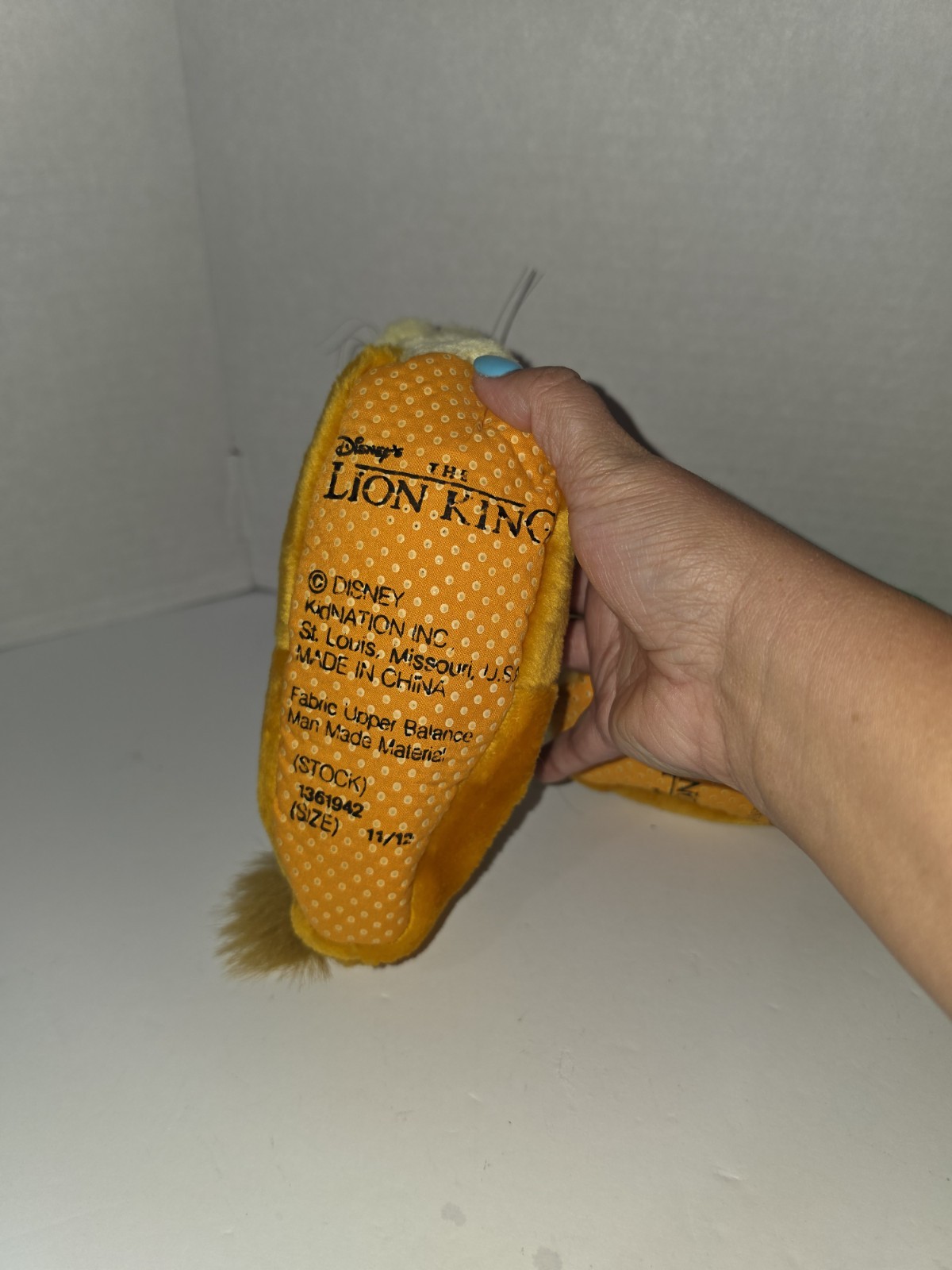 These Are 90s Vintage Disney The Lion King Bootie Slippers Kids 11/12