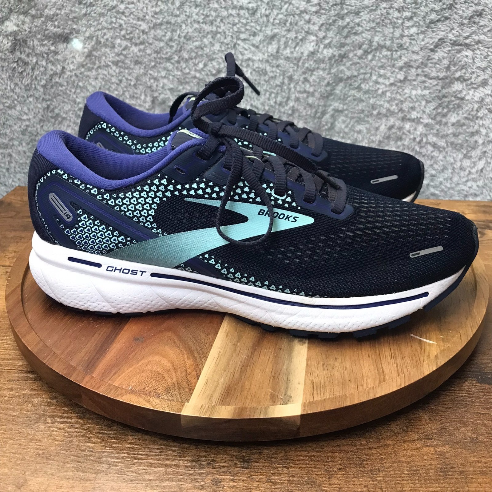 Brooks Ghost 14 Womens 10B Blue/Navy Road Running Sneakers Casual Gym Shoes