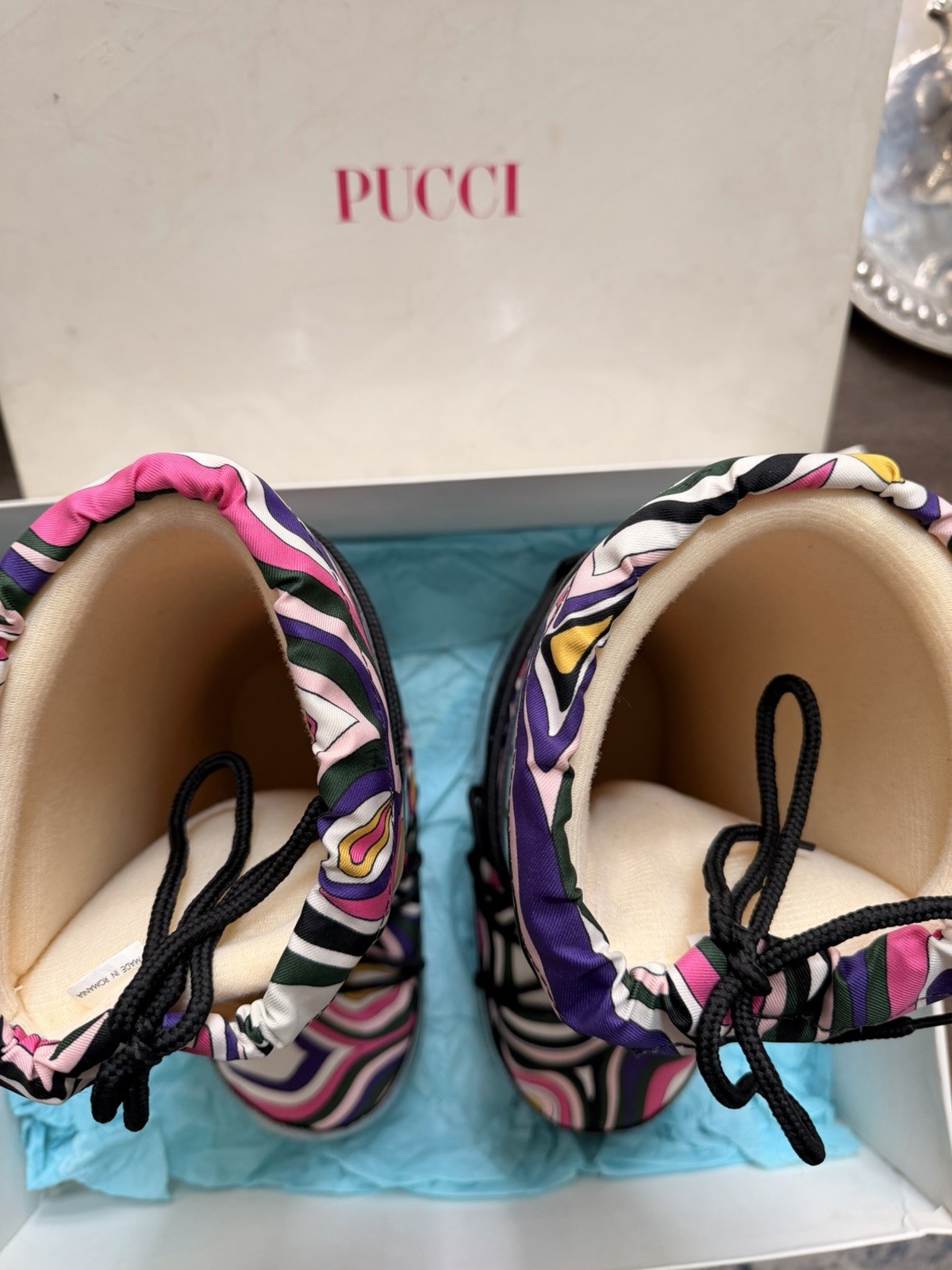 Authentic Emilio Pucci Snow Ski Moon Boots Size 38-40