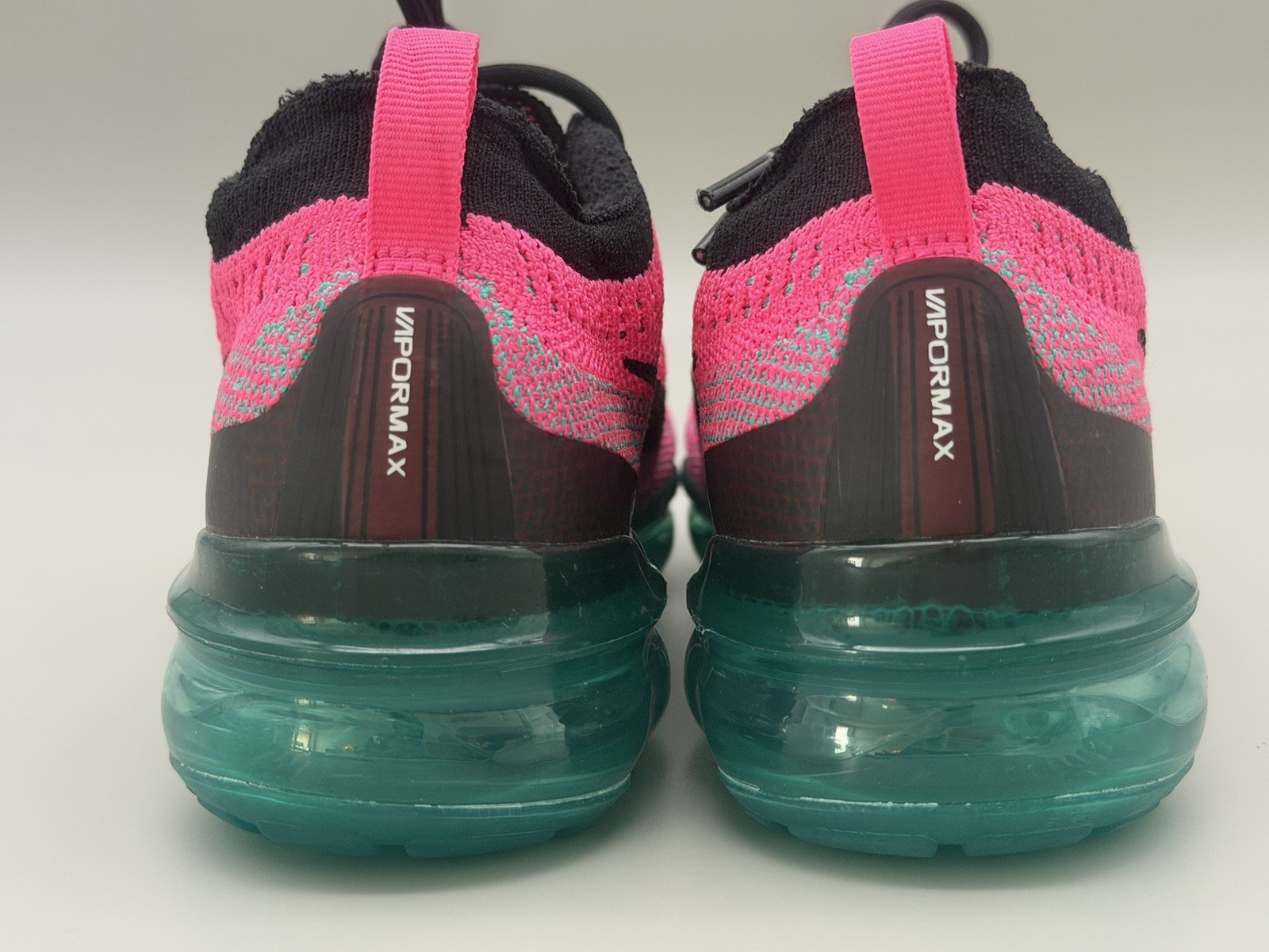NIKE AIR VAPORMAX 2023 FK FLYKNIT NN CLEAR JADE-BLACK-PINK SZ 6.5 [FN7182-335]