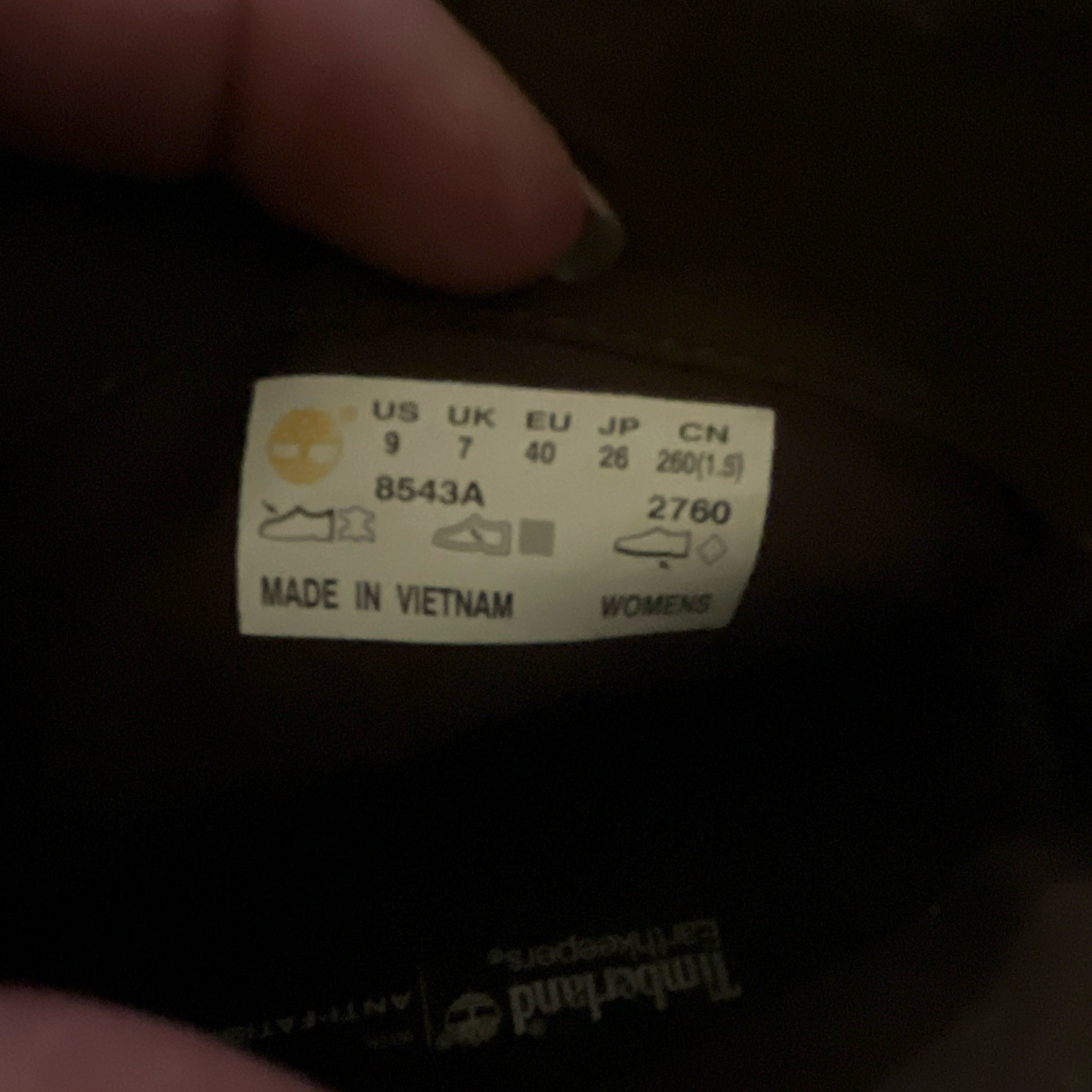 Timberland Women’s US 9 Brown Leather Ankle Bootie Zip Round Toe Model 8543A