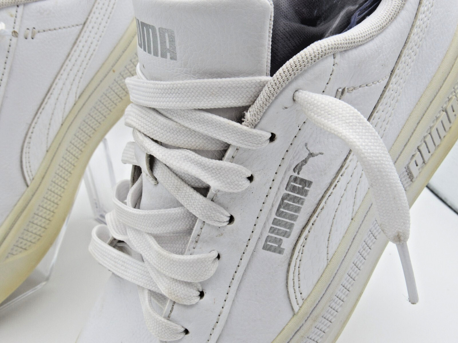 Puma Smash Platform v3 Lifestyle Low Top Women’s 7.5 Shoes 392253-01 White