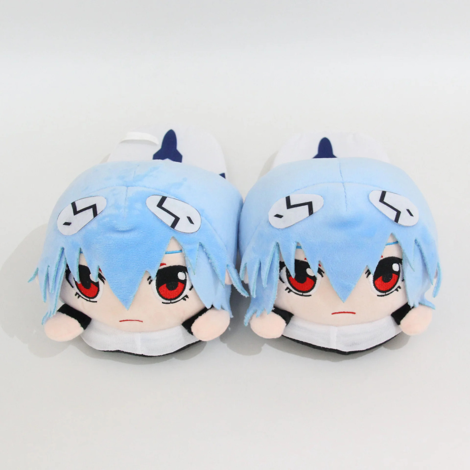 Evangelion Rei Ayanami Cartoon Couple Plush Home Slippers for Autumn Winter