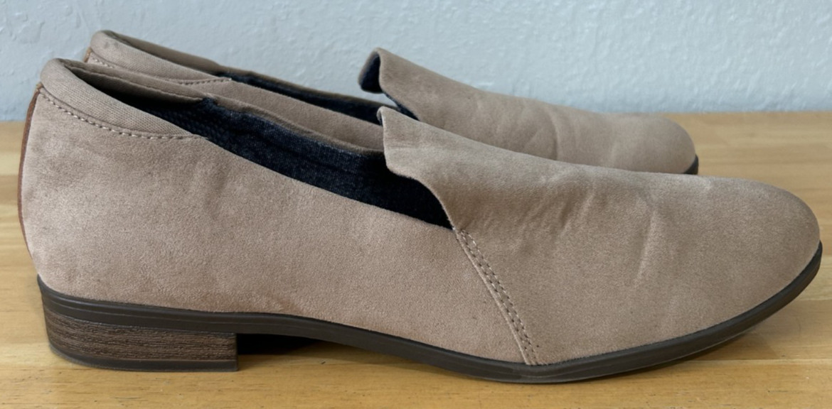 Dr. Scholl’s Women’s 9.5M Comfort Rate Loafer Taupe Slip On Shoes Casual Travel
