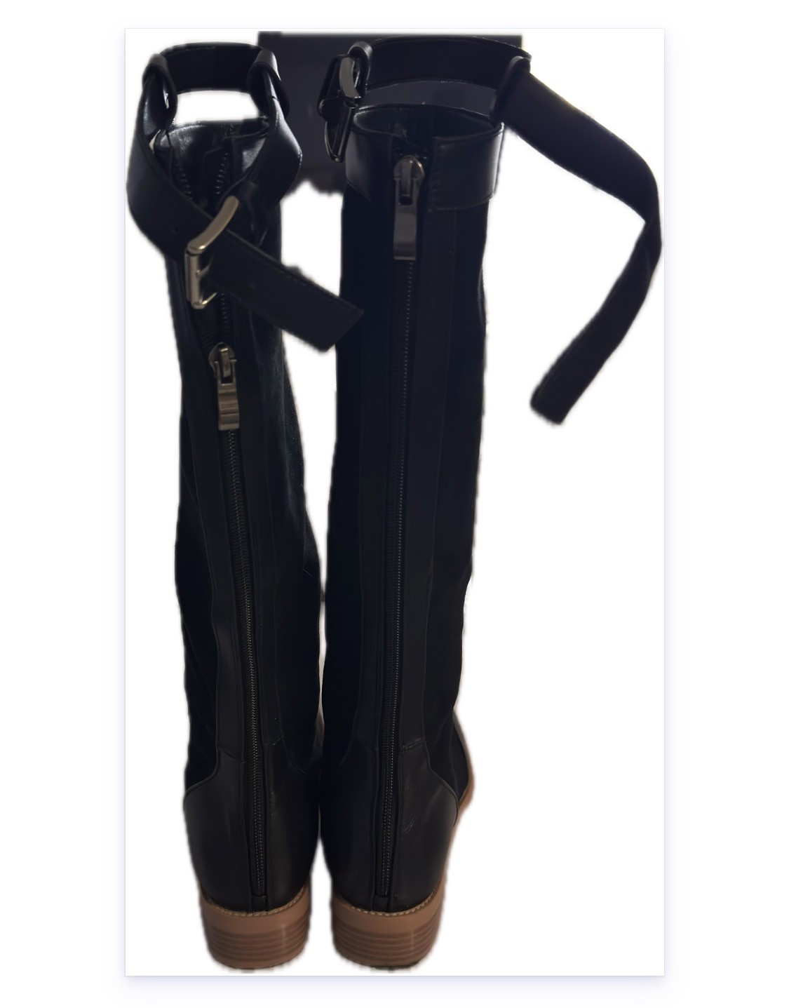 Black boots NORI Women’s Knee-High Boots leather and suede size 9,5
