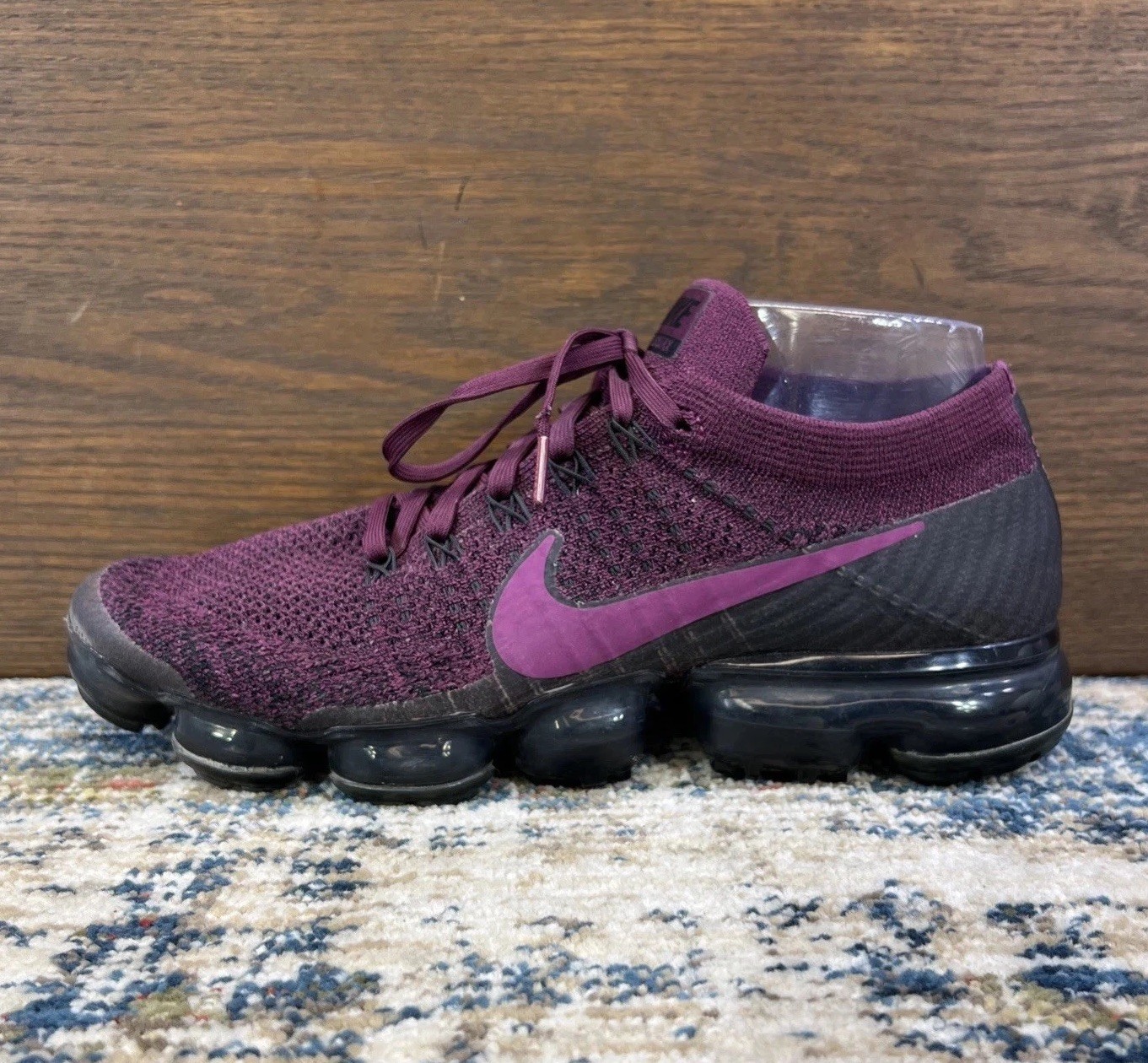 Nike Air Vapormax Flyknit Women’s Sz 10 42EU Running Shoes Berry Bordeaux
