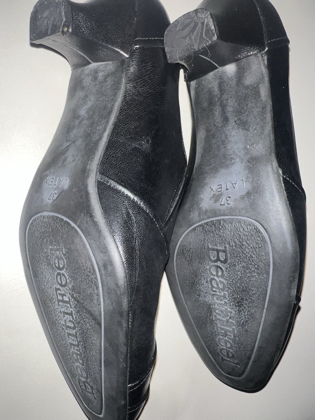 Beautifeel Rosalind Black Leather Pumps Made In Israel Women’s Sz 37