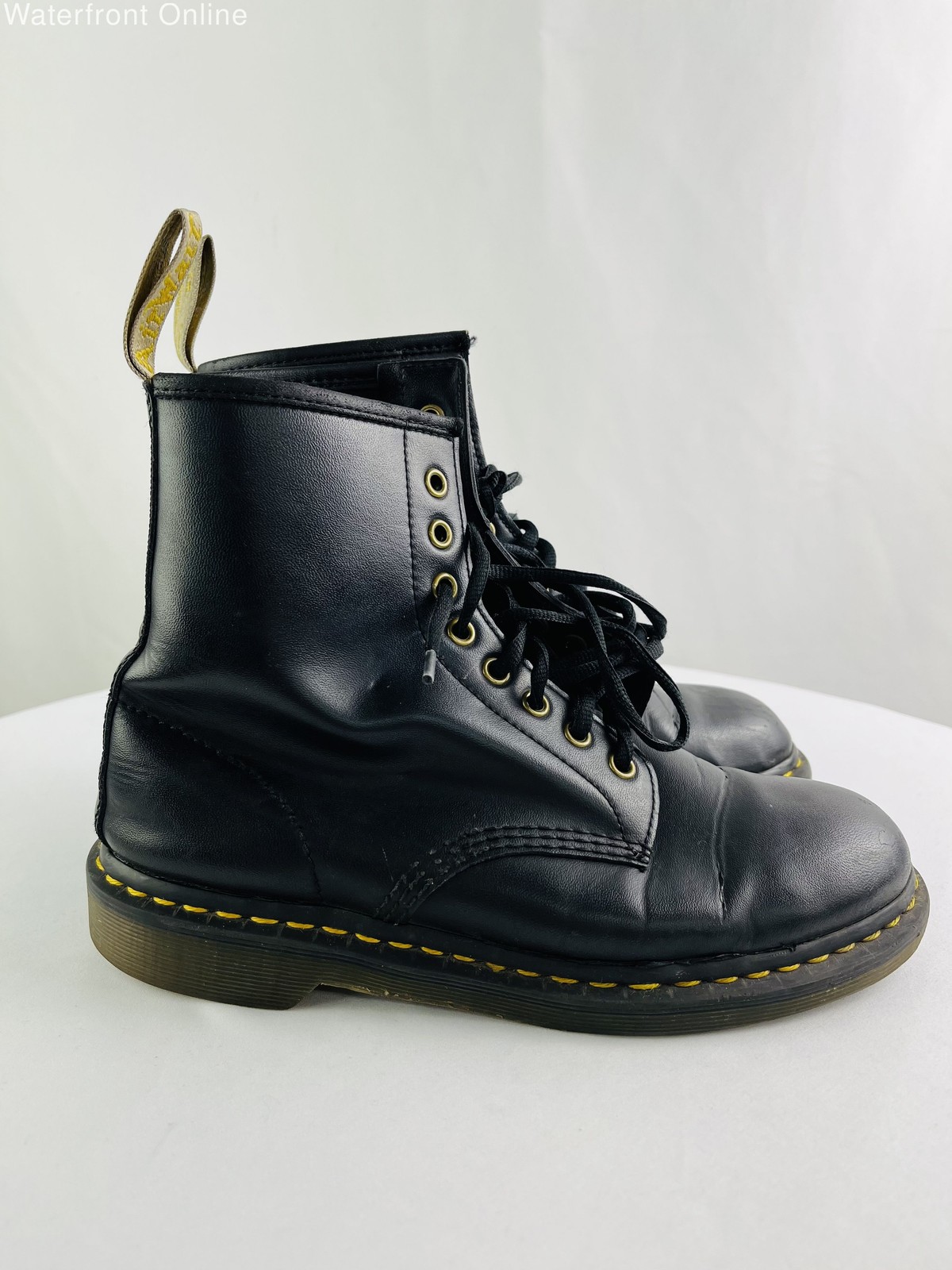 Dr. Martens 1460 Vegan Originals Black Smooth Leather Boots Size 7UK 9US Women