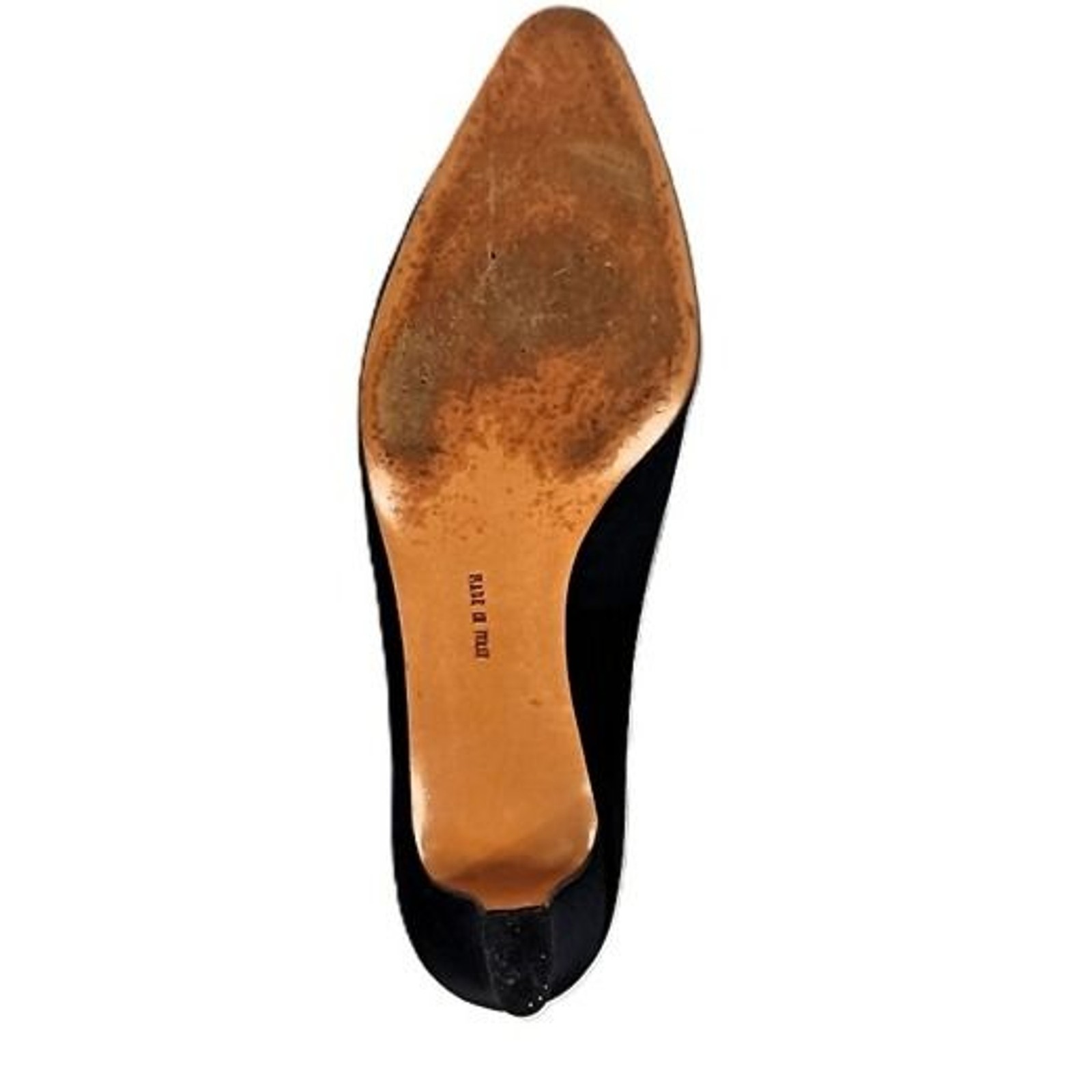 Salvatore Ferragamo Vintage Black Suede Pumps US 9