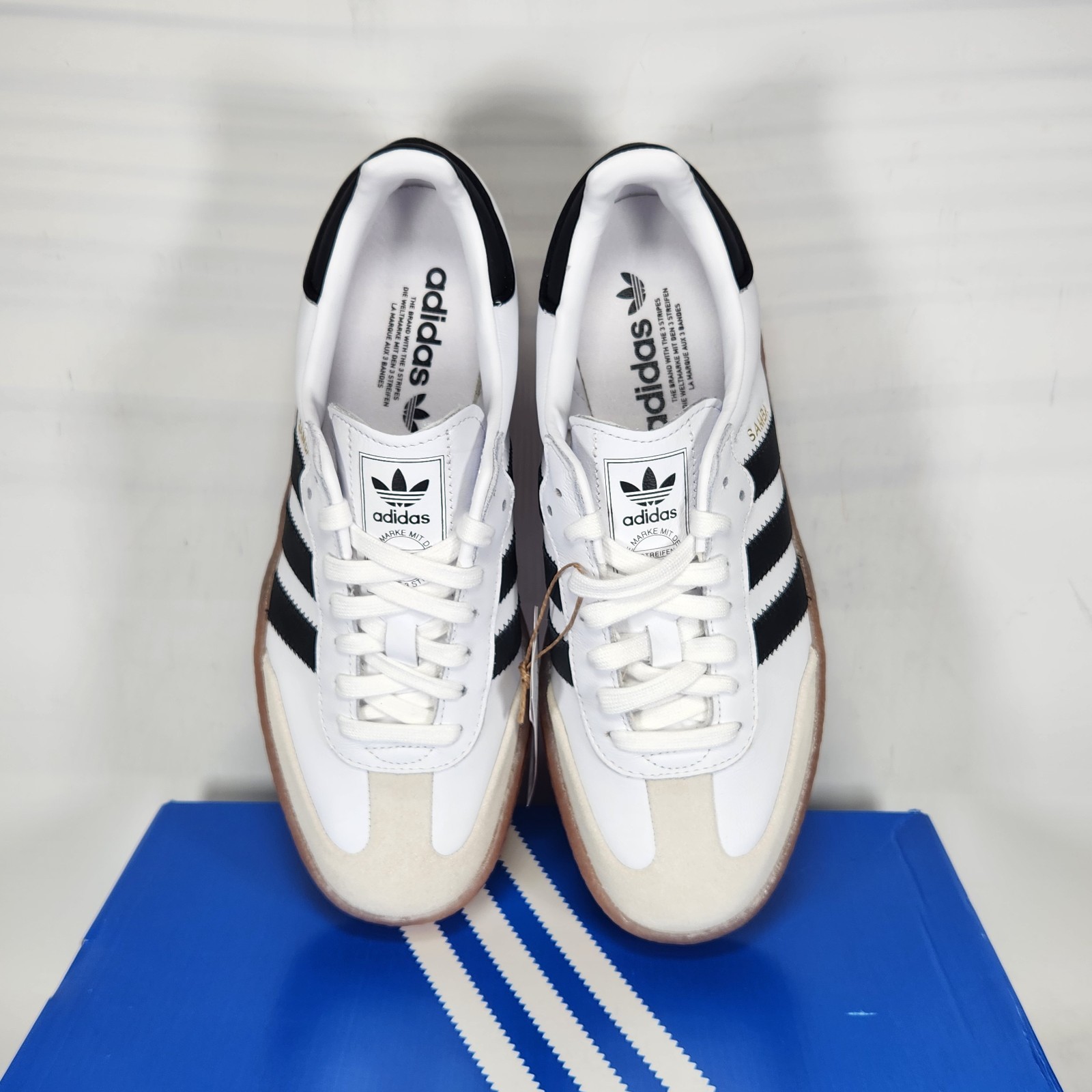 Size 9 – adidas Sambae – Cloud White / Black / Gold Metallic – Womens – JI1349
