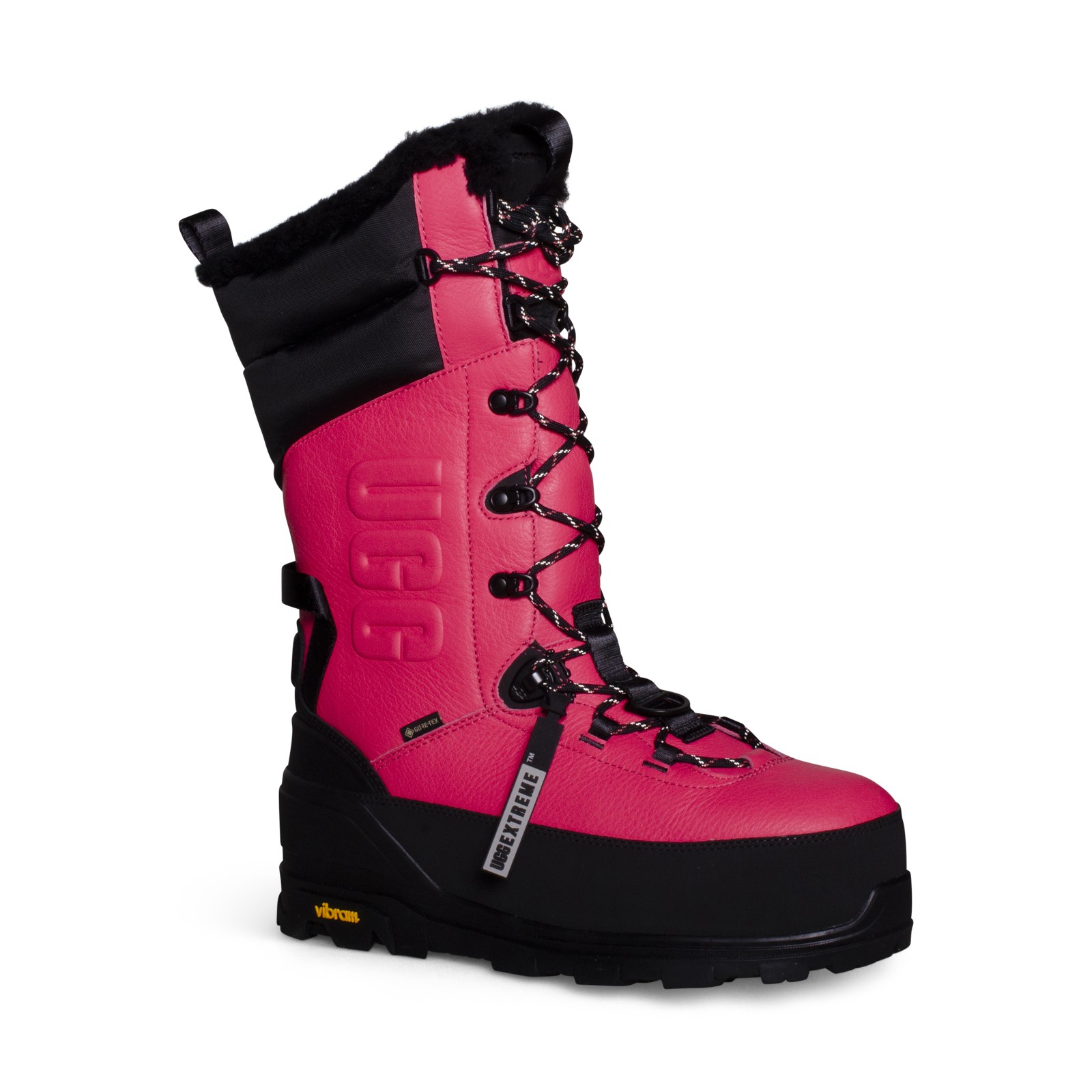 UGG SHASTA BOOT TALL PINK GLOW LEATHER WOOL ALL GENDER BOOTS SIZE US M9/W10 NEW