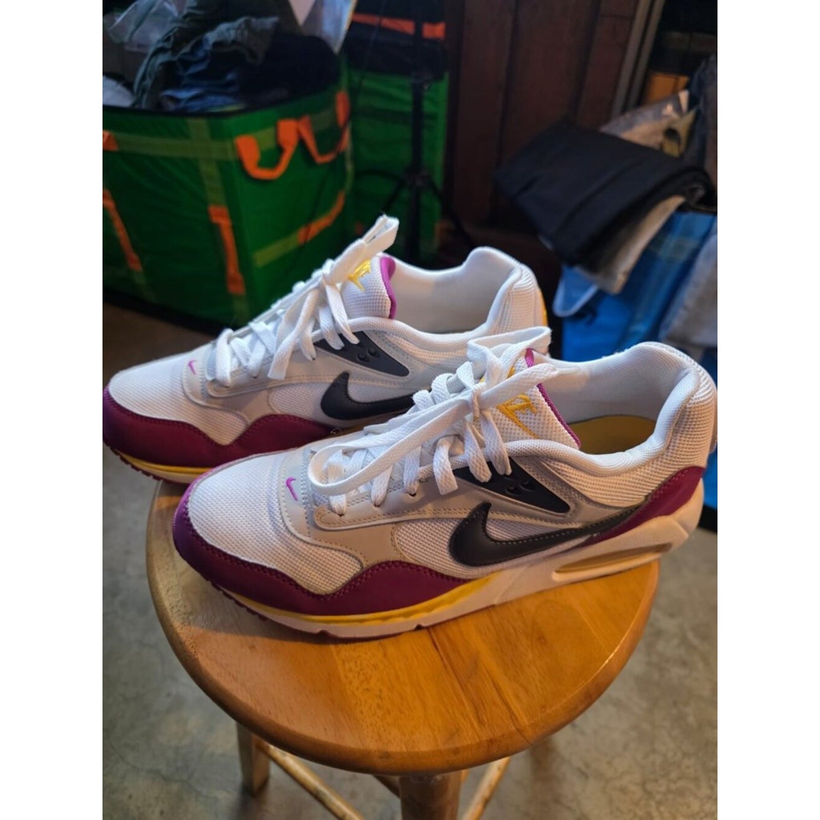 Nike Air Max 90 Yellow & Purple Unisex Adults Size 11 Sneakers