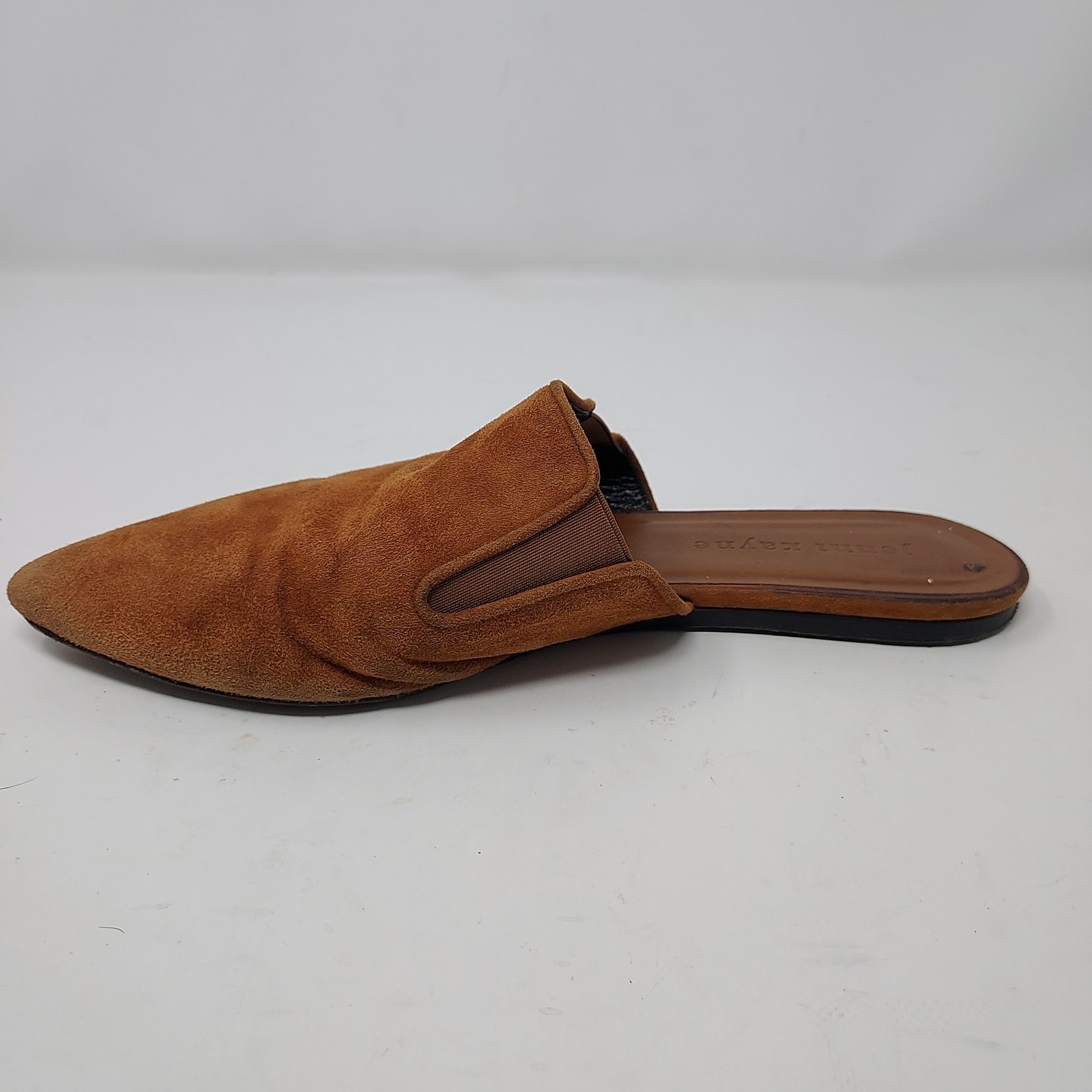 Jenni Kayne Brown Suede Mule Slides Pointy Toe Size 8 – FAIR