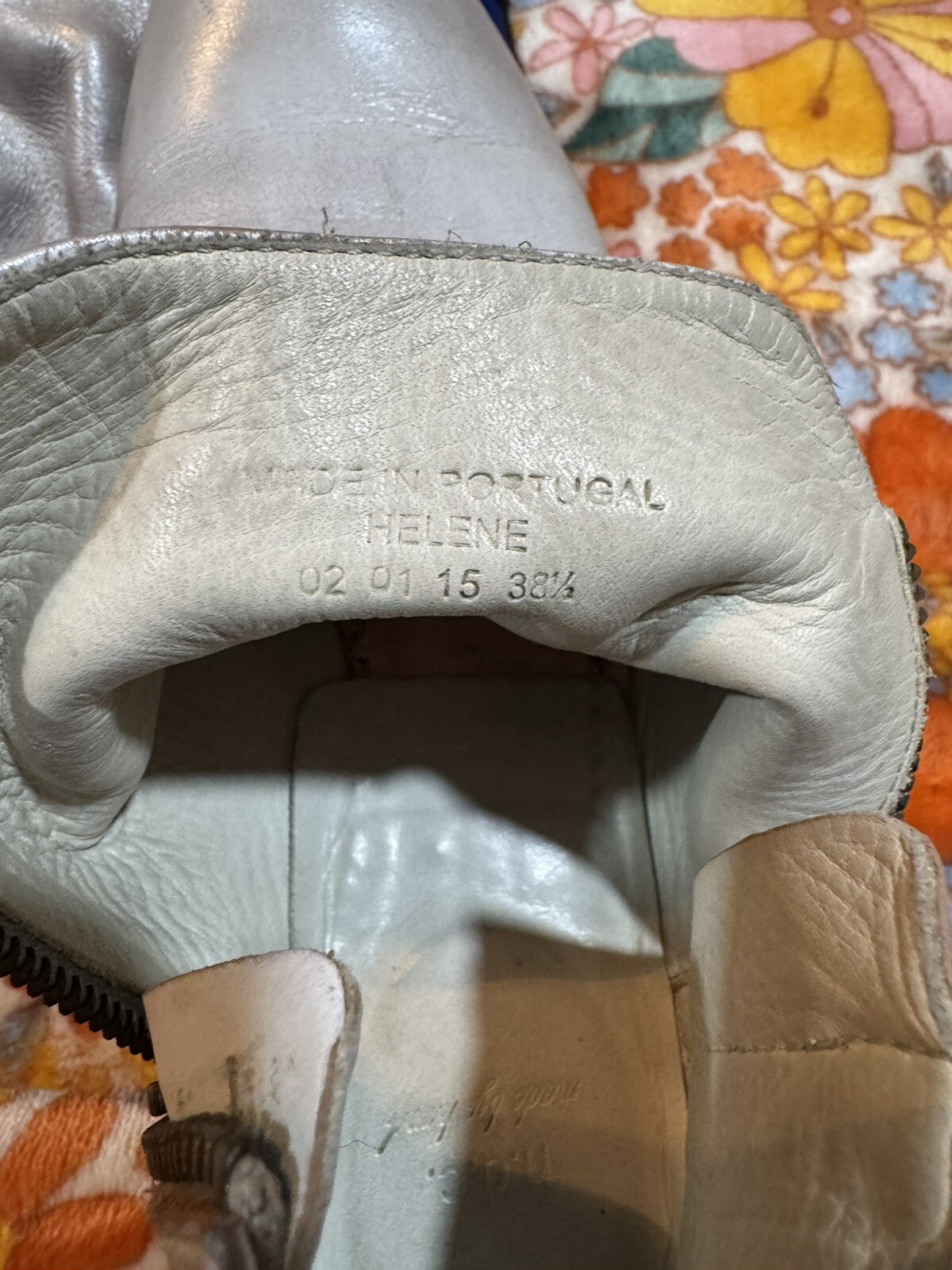 n.d.c. Made by Hand Helene Leather Booties In Light Gray Size 38.5