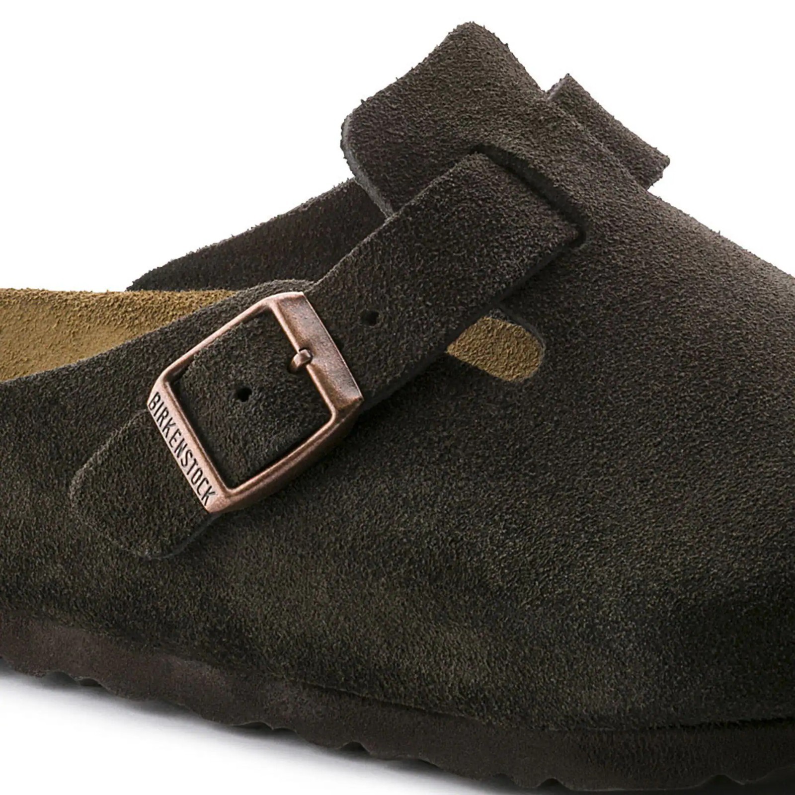 Birkenstock Boston Soft Footbed Suede Leather Mocha Select Size