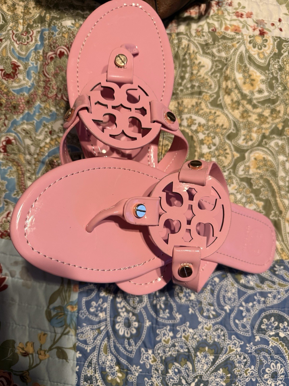 tori burch miller sandals size 10
