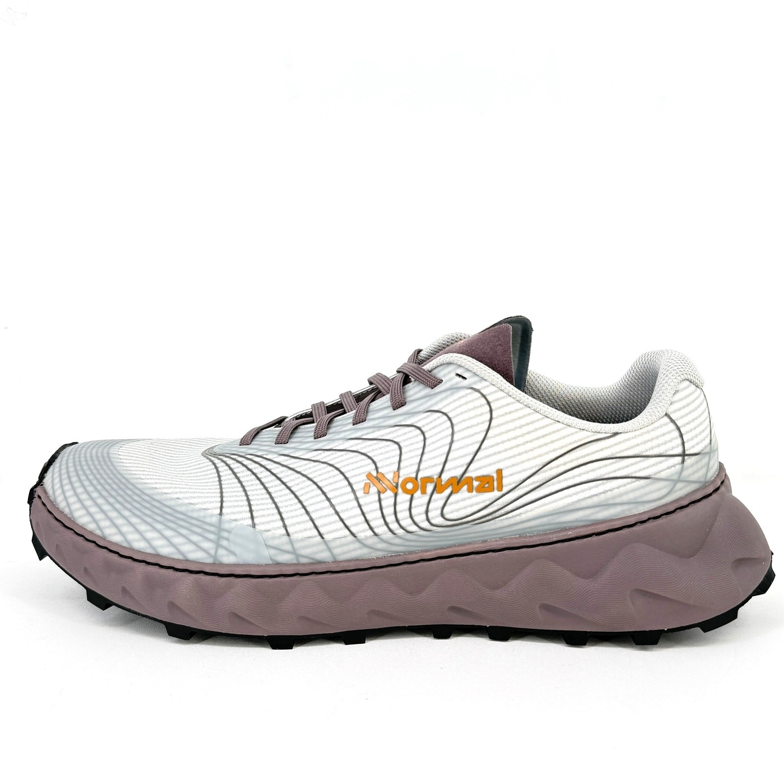 NNormal Tomir 2-01 Trail Running Shoes Womens Sz 12 Mens Sz 13 Grey Purple Sole