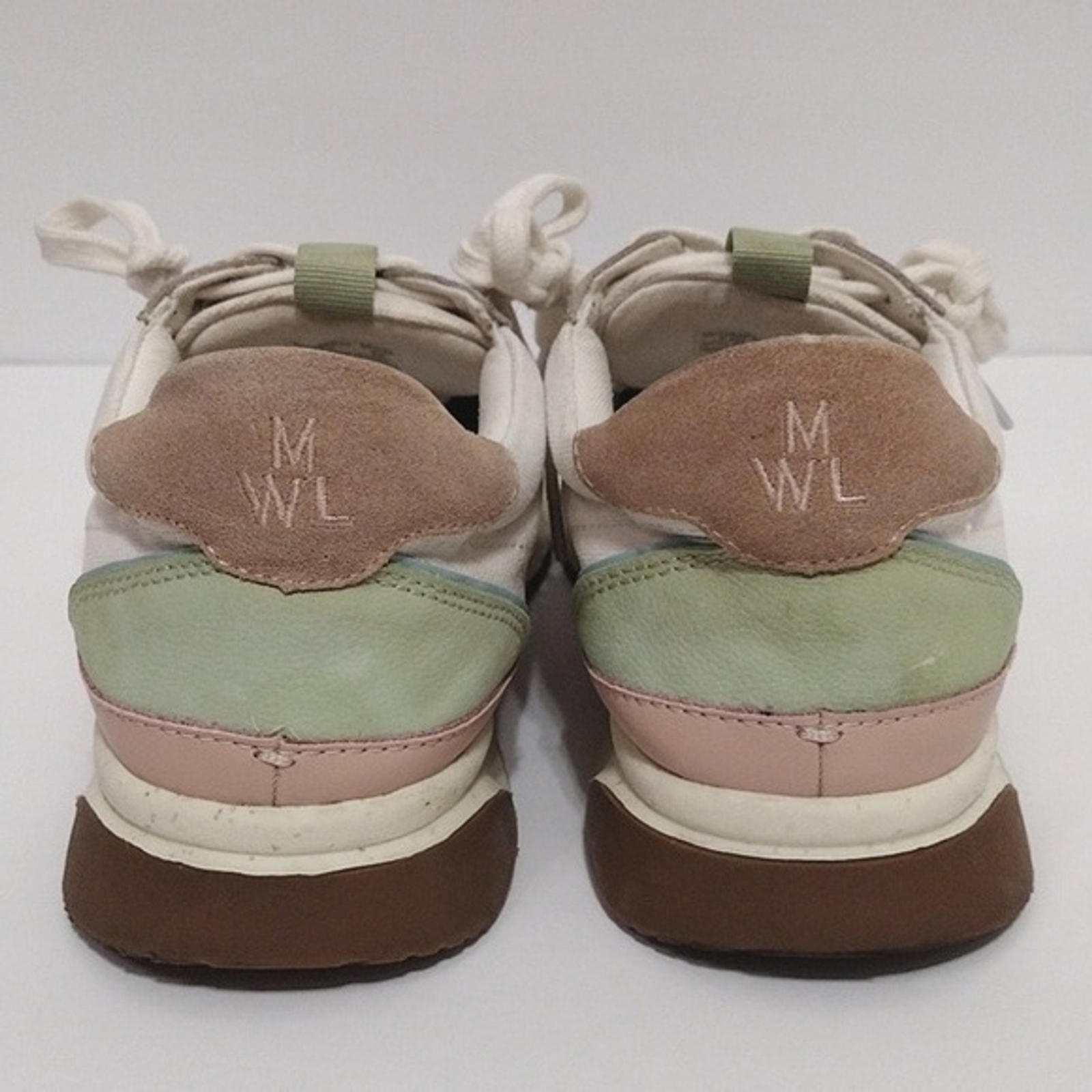 Madewell Women’s Kickoff Trainer Platform Pastel Colorblock Sneakers US 6.5