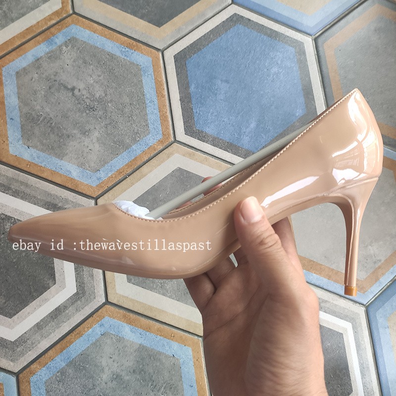 Solid Color Women Sexy Pointed Toe Pumps Ultra High Thin Stiletto Heels Shoes