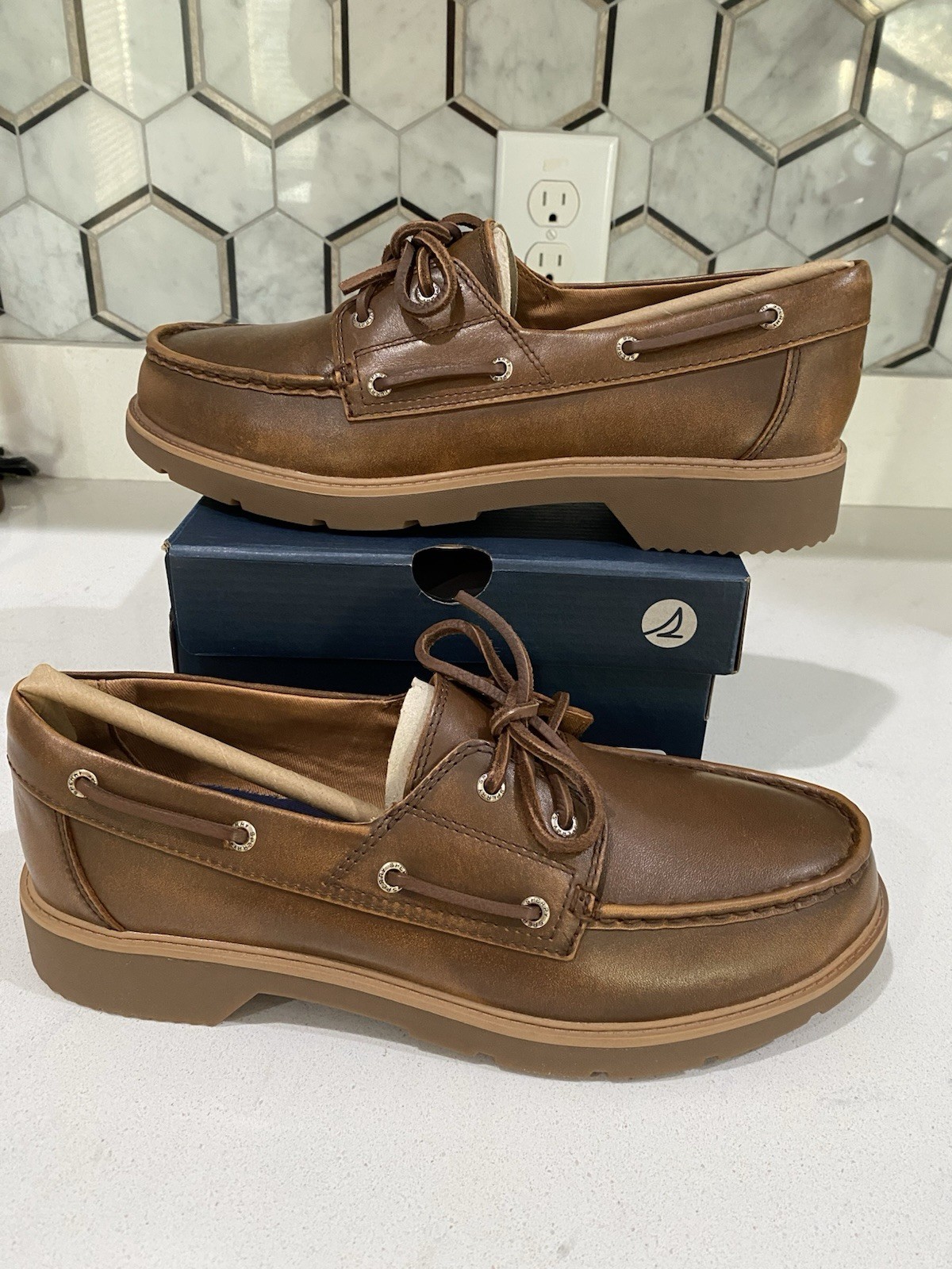 NEW Womens Sperry Wells Boat Shoes, size 11