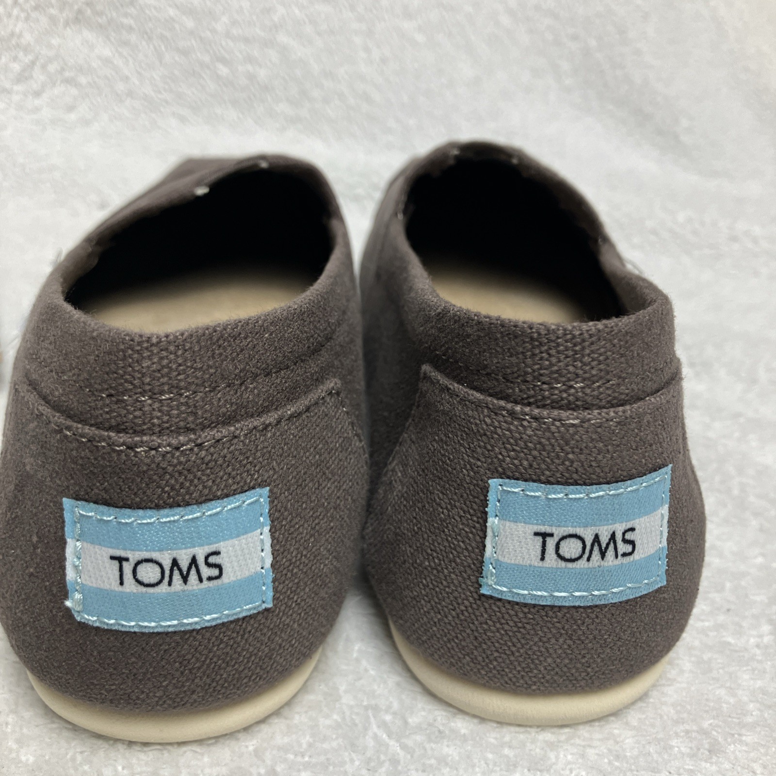 TOMS Alpargata Womens 6.5 Slip-On Shoes Recycled Cotton Canvas Comfort Casual