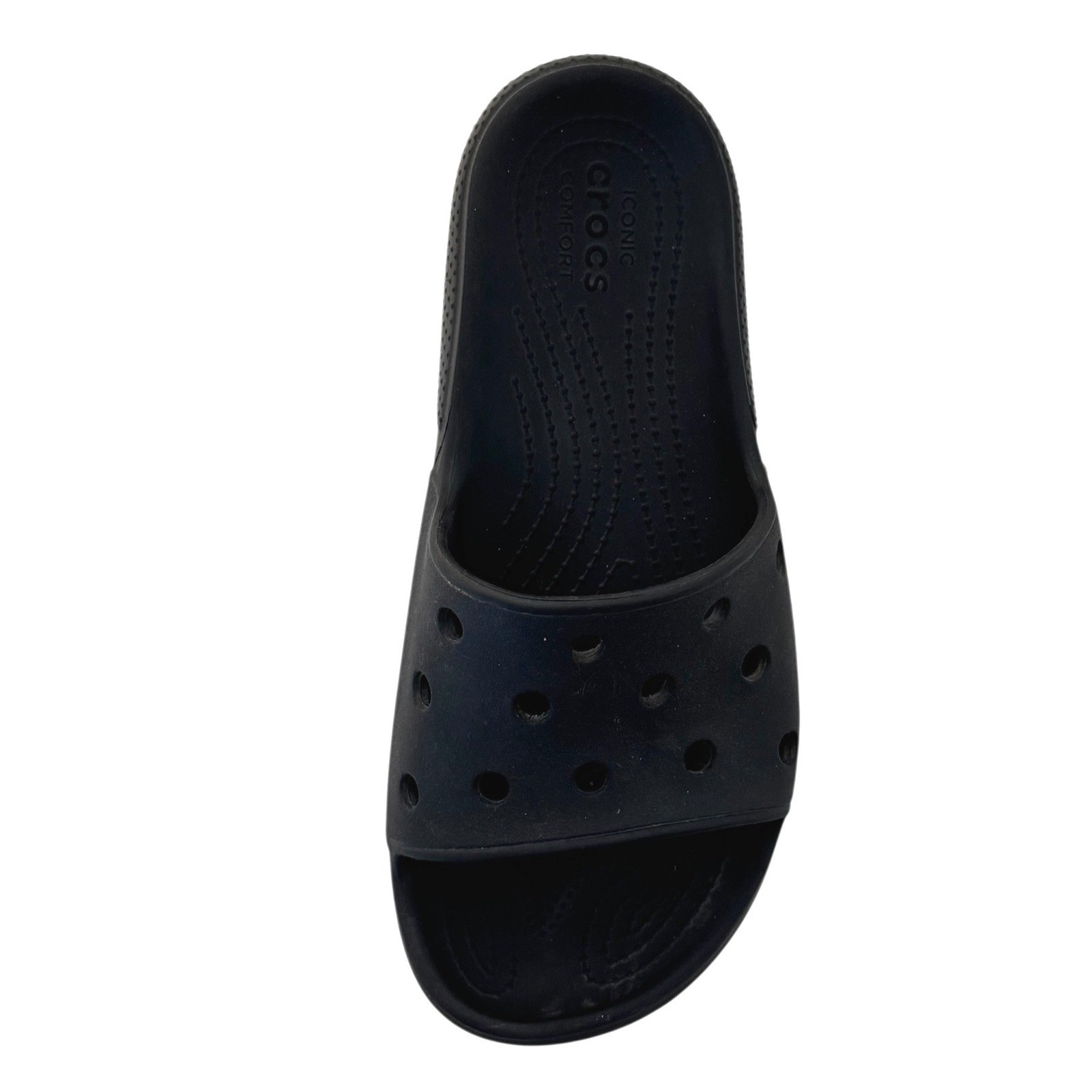 Crocs Classic Unisex M6 W8 All Terrain Clog Black Slide Sandals Slip On Comfort
