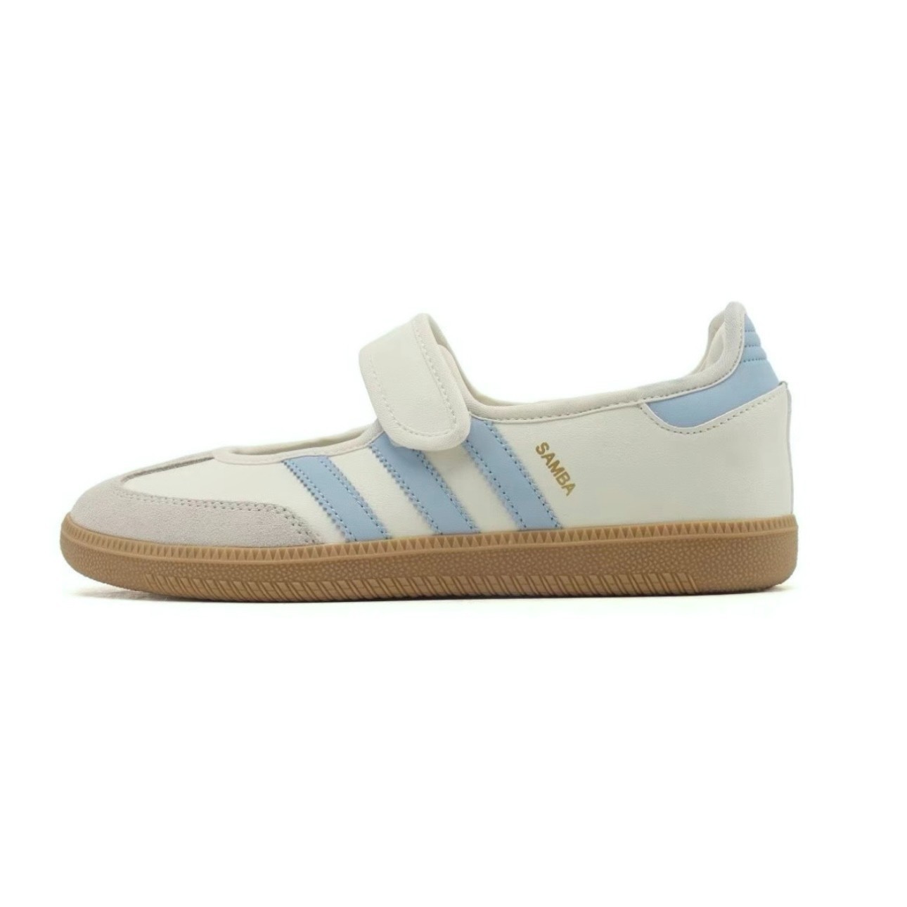 adidas Originals Samba Jane W White Halo Blue Gum Women Casual Shoes JR7339 NEW
