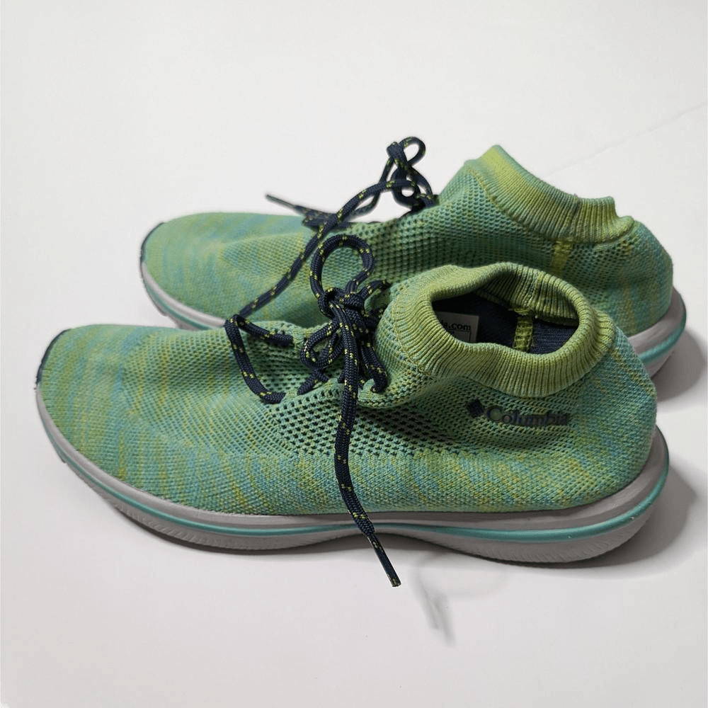Columbia Chimera Athletic Shoe Knit Lace Up Green Size 7.5