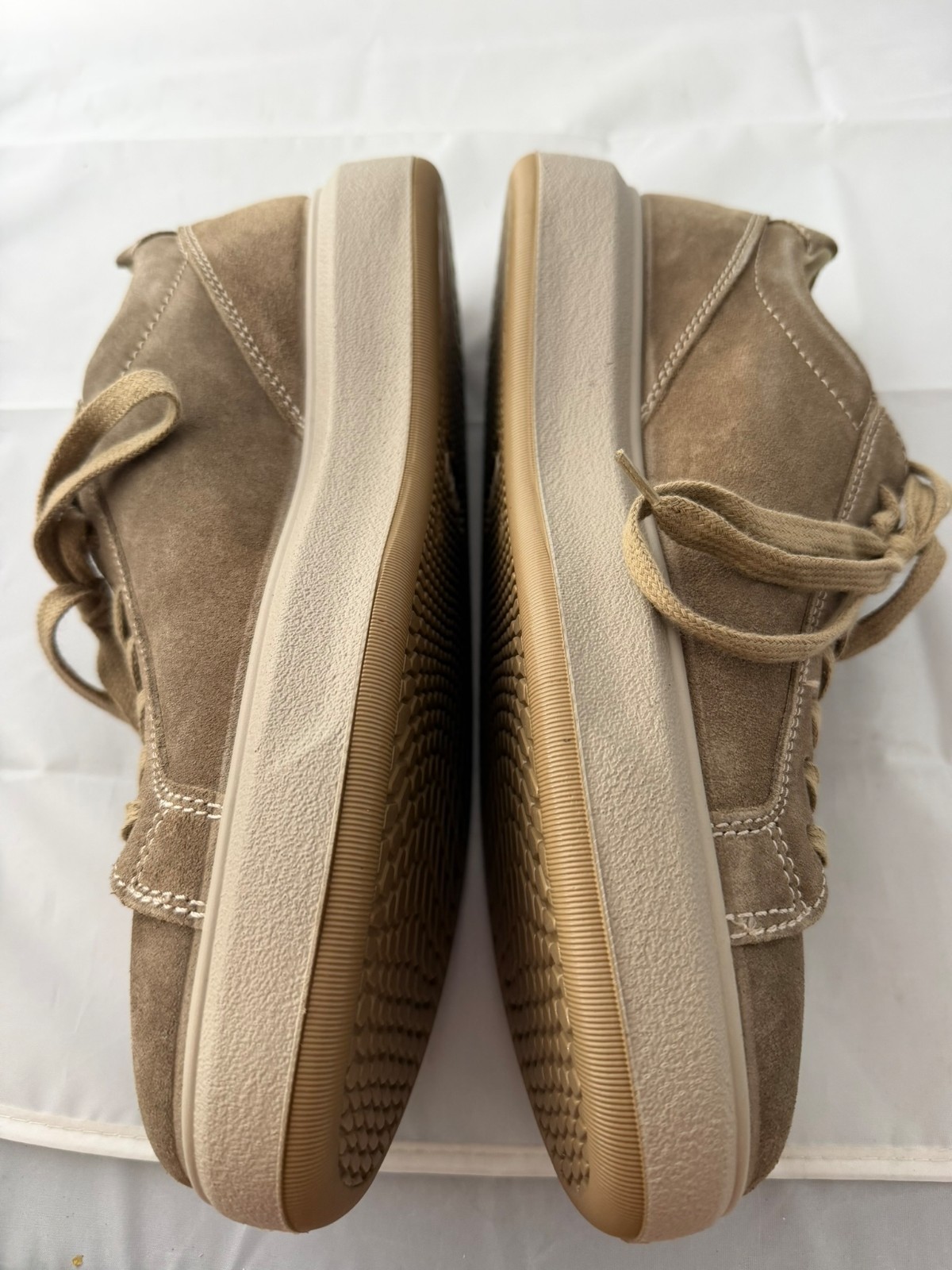 Ara Women’s Fabio Sneaker – Beige Suede, Size Women 10 NEW