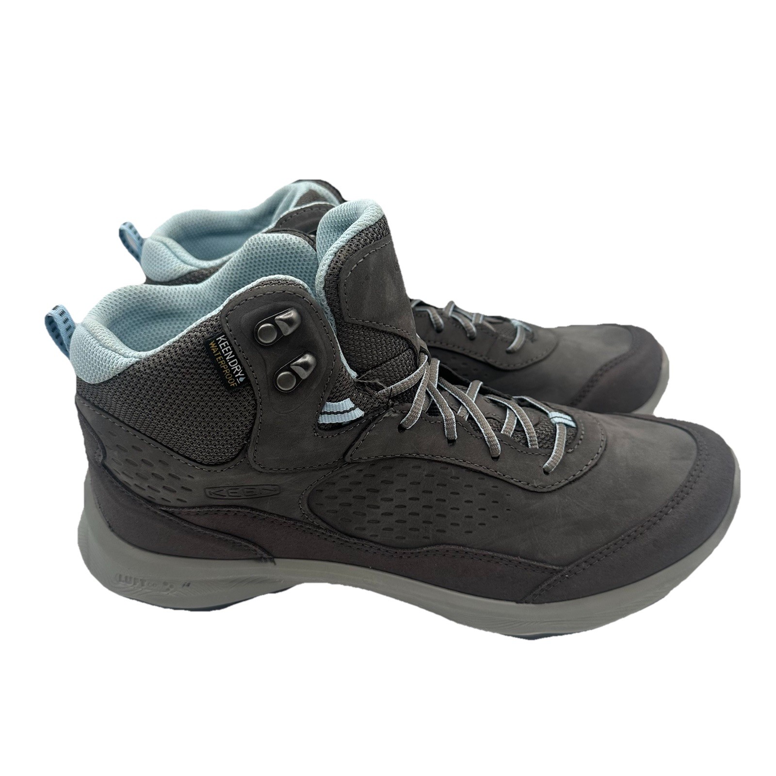 Keen Terradora Explorer Mid Boots Womens Sz 11 Grey Lace Up Hiking Shoes 1027926