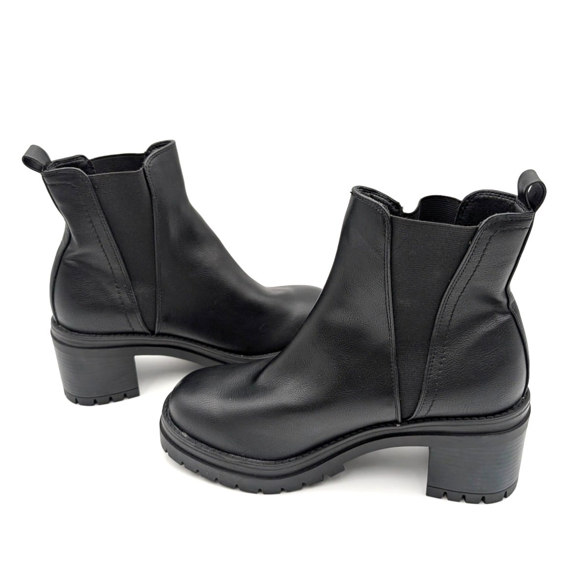 Mia Adea Platform Chelsea Ankle Boots Round Toe Women’s Black Size US10M EU41
