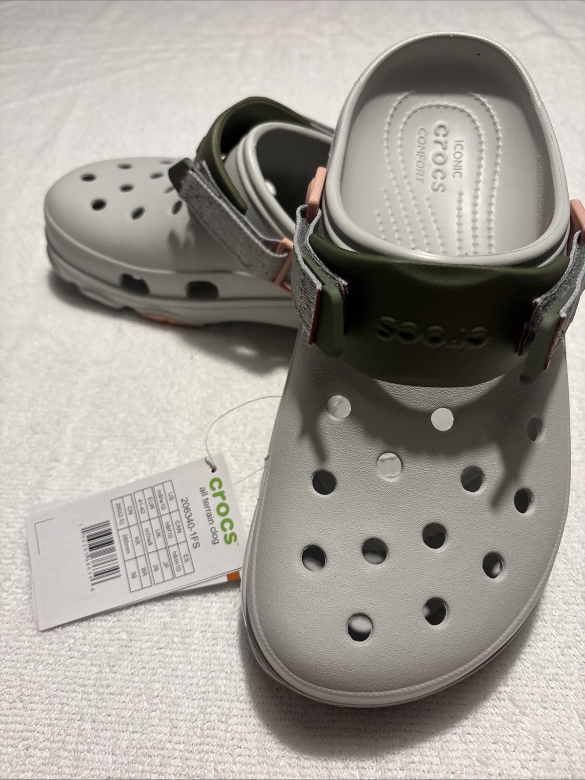 Crocs All Terrain Clog Adjustable Straps Size Men’s 8, Woman’s 10.