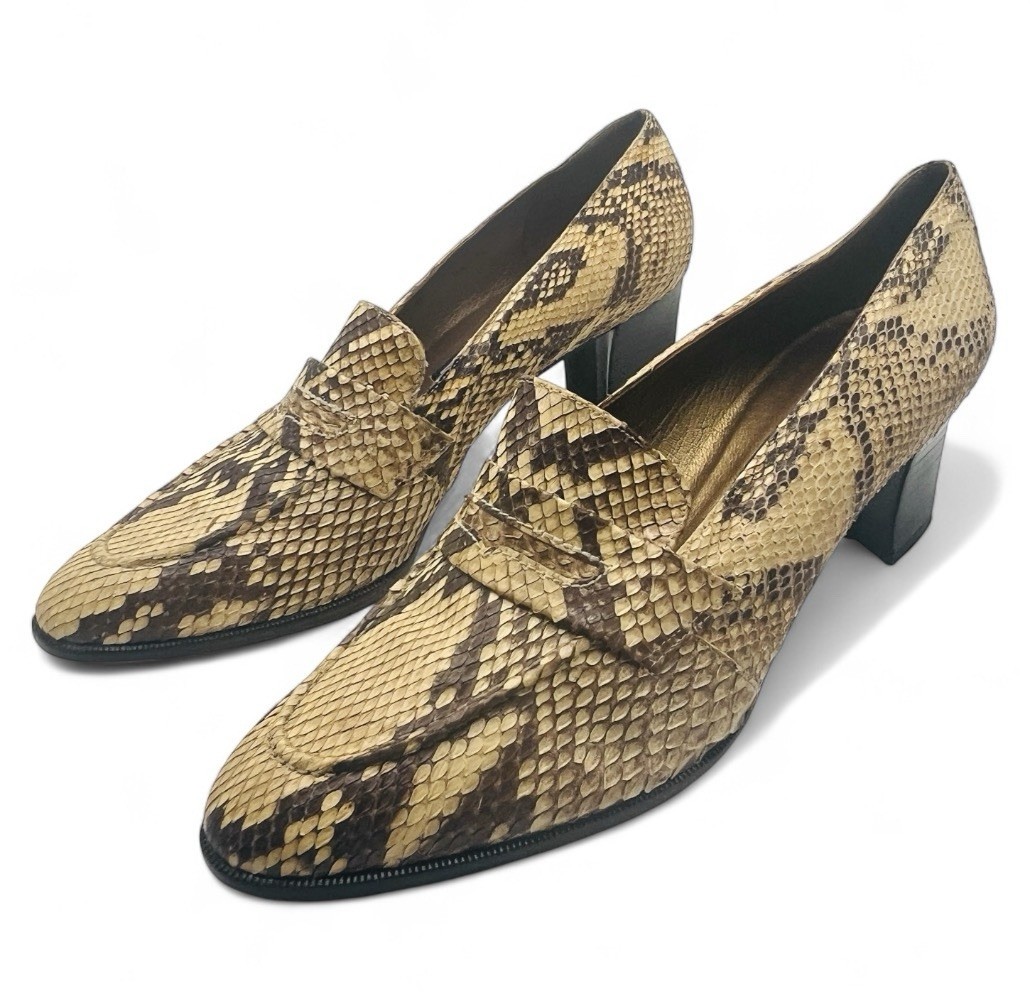 Vintage Stuart Weitzman Women’s Snakeskin Pumps Heels Shoes Size 9.5B