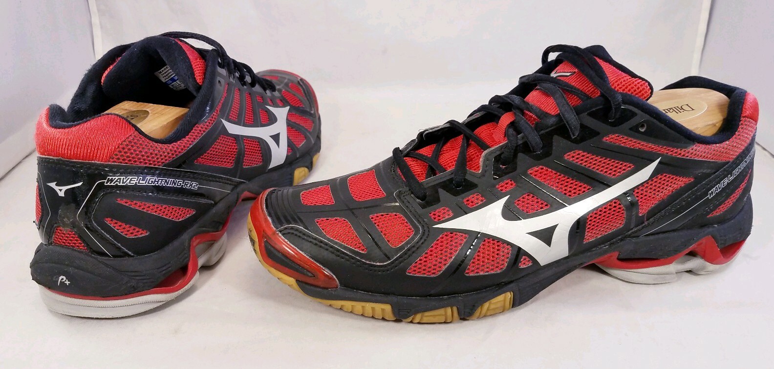 MIZUNO WAVE LIGHTNING RX2 WOMAN VOLLEYBALL SNEAKERS SHOES RED BLACK SIZE 11/42.5