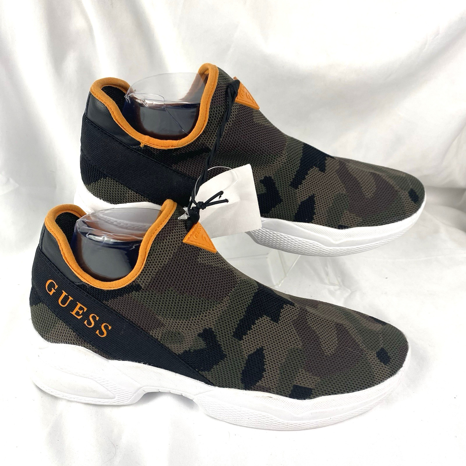 Guess Camo Slip-On Shoes Women’s 11M Camouflage Brown Black Green Sneakers NEW**