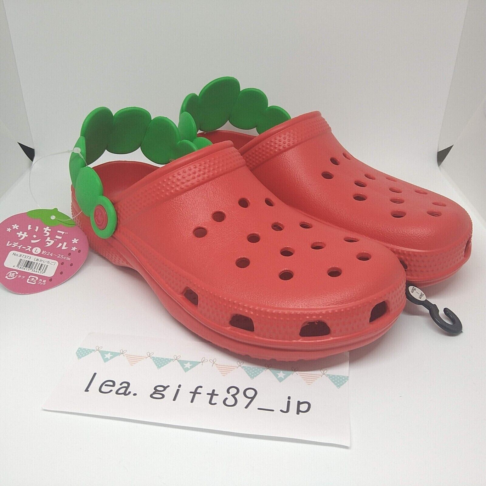 Strawberry Sandals Fruit Slippers Shoes Clog 2 Colors and 2 Sizes From Japan New
