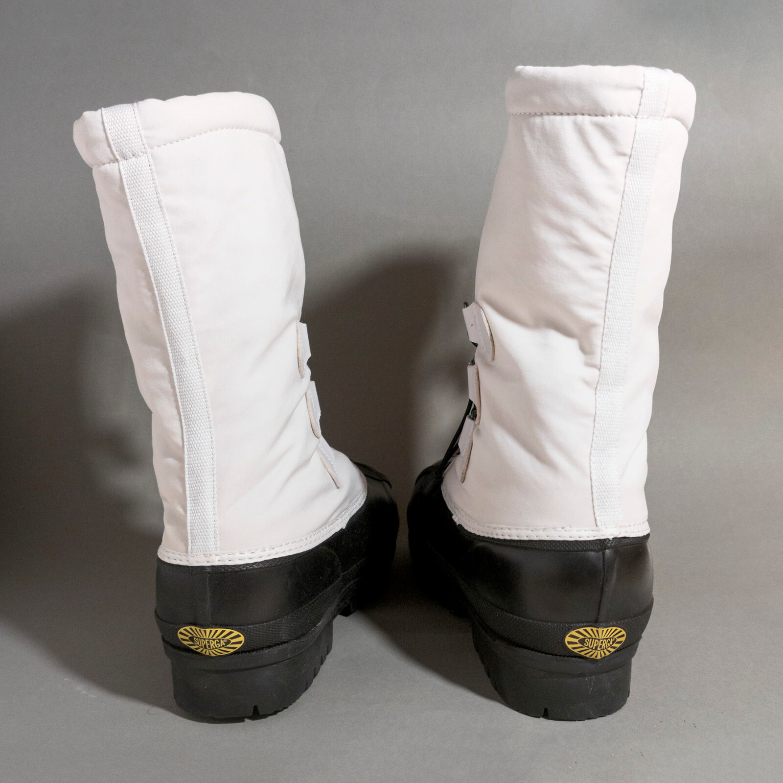 NP~150€ Superga Alpina snow boots 39 retro winter boots rubber textile White