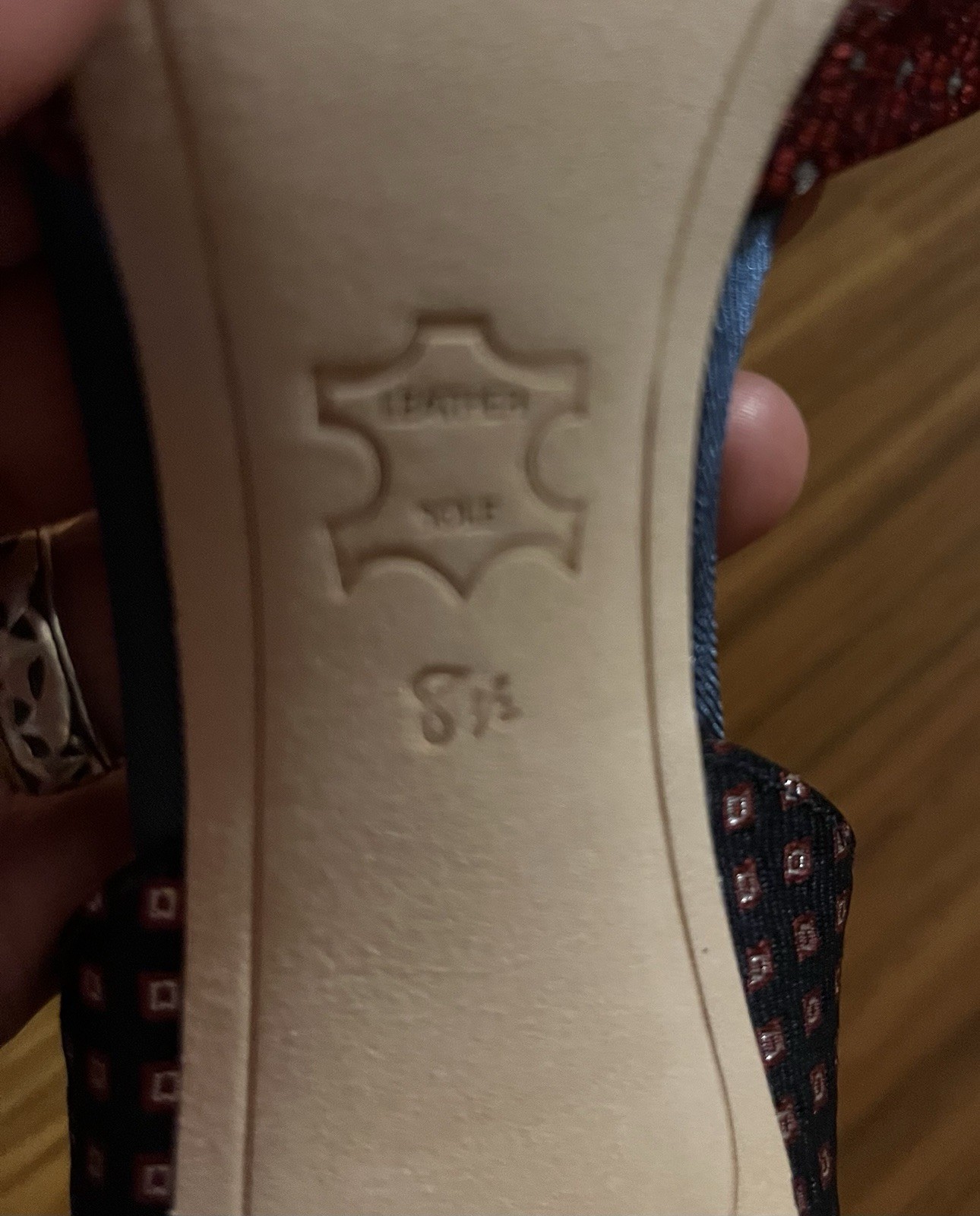 Sam Edelman Telsa D’Orsay Fabric Covered Pump Cranberry/Navy 8M