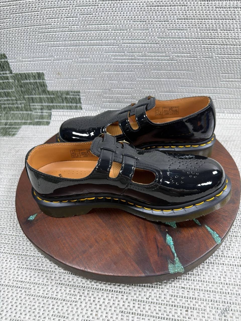 Dr. Martens Shoes Womens Size 9 Us 8065 Mary Jane Soft Toe Work Black Patent