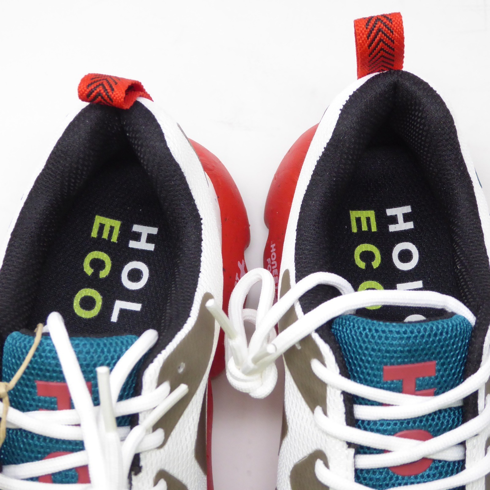 Holo Womens Nephelae Running Shoes White Teal Red Recycled Mesh HW511016 Size 7