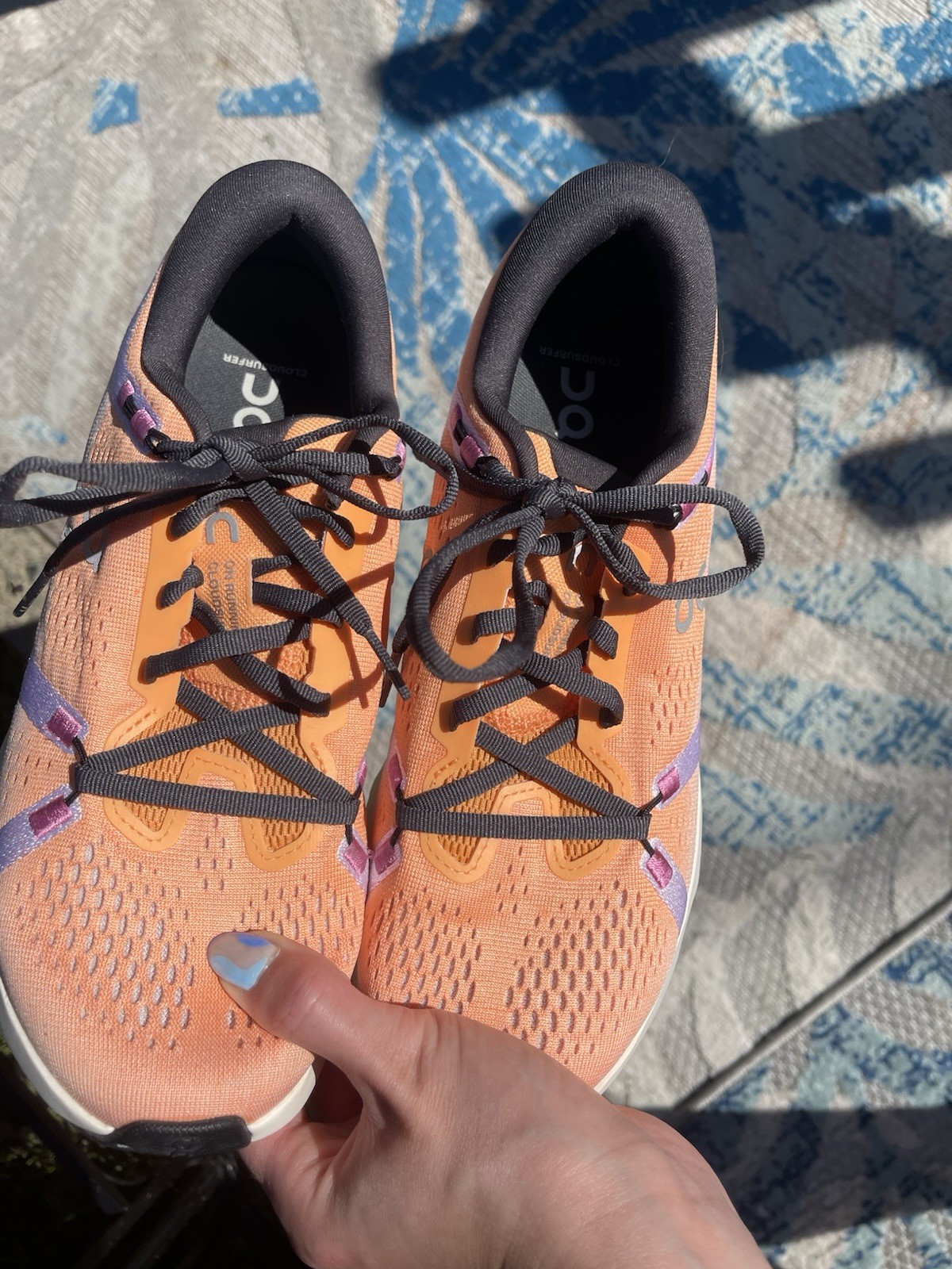 ON Cloudsurfer 2 Womens Size 9 Medium Width Tangerine Ivory