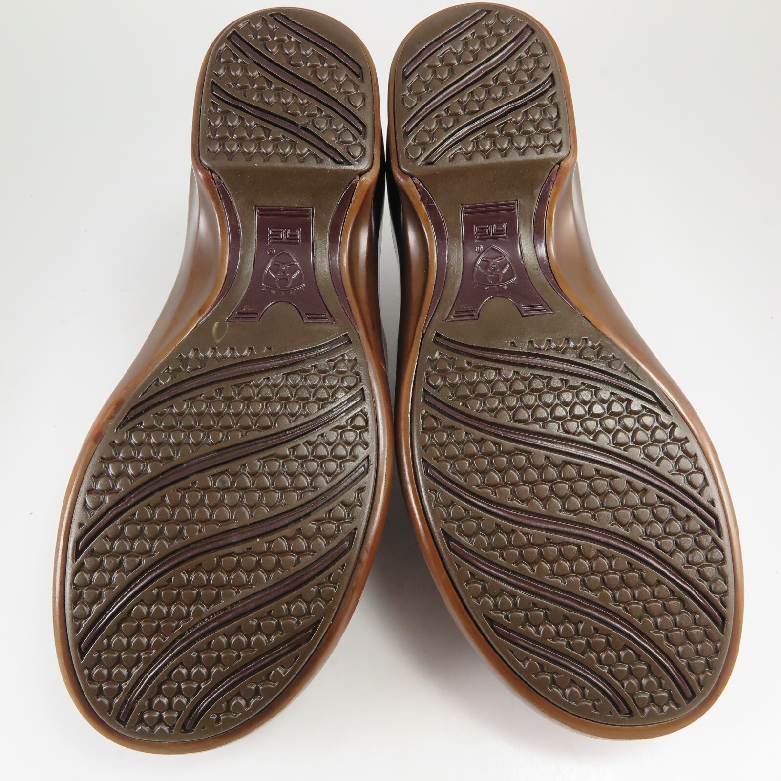 Ariat ATS Sutter Loafers Womens Size 7B Brown Leather Slip-Ons Platform Clogs