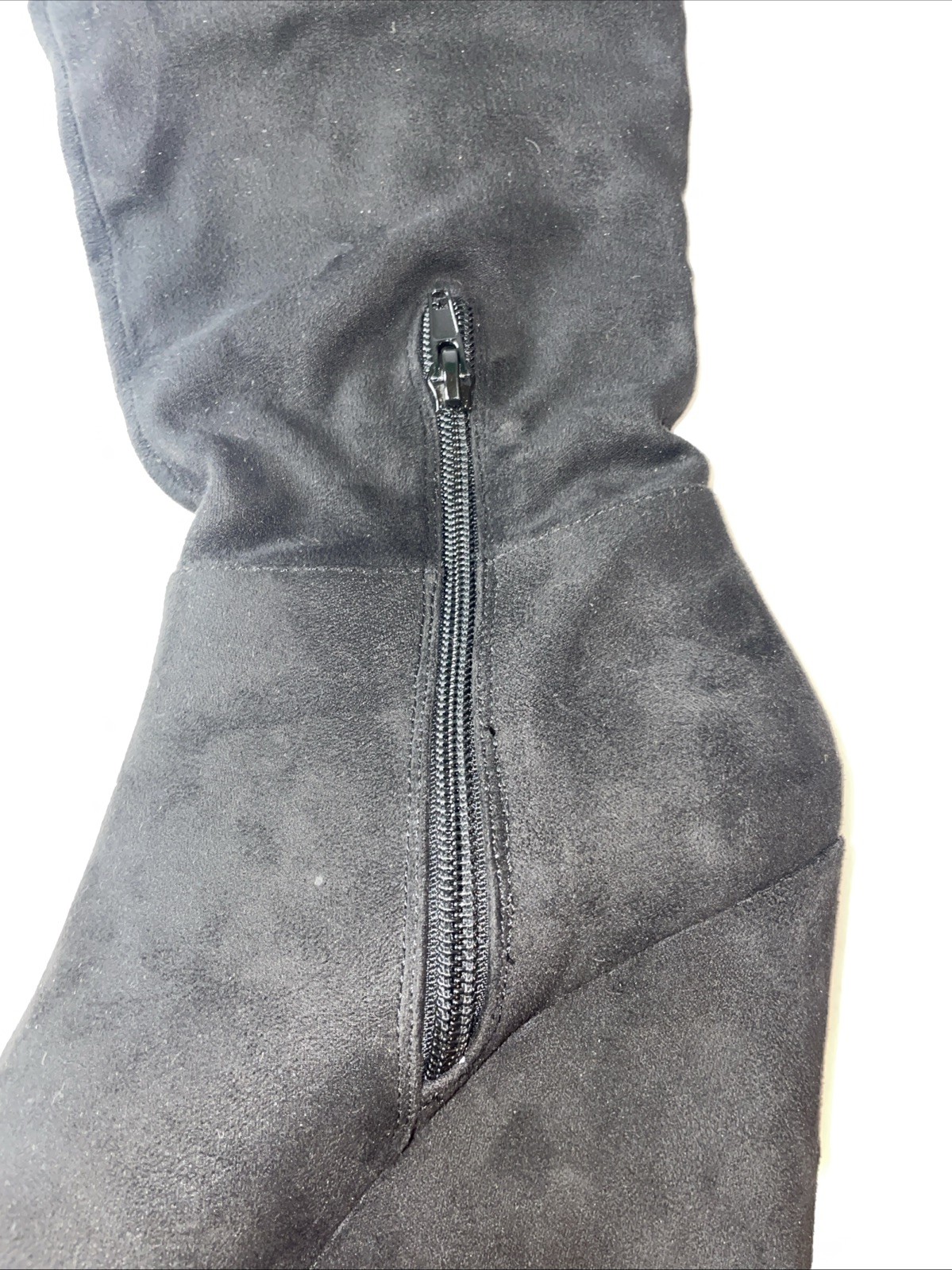 Von Maur Chinese Laundry Thigh High Boots Ultra Black Suedette Size 7.5 New/box