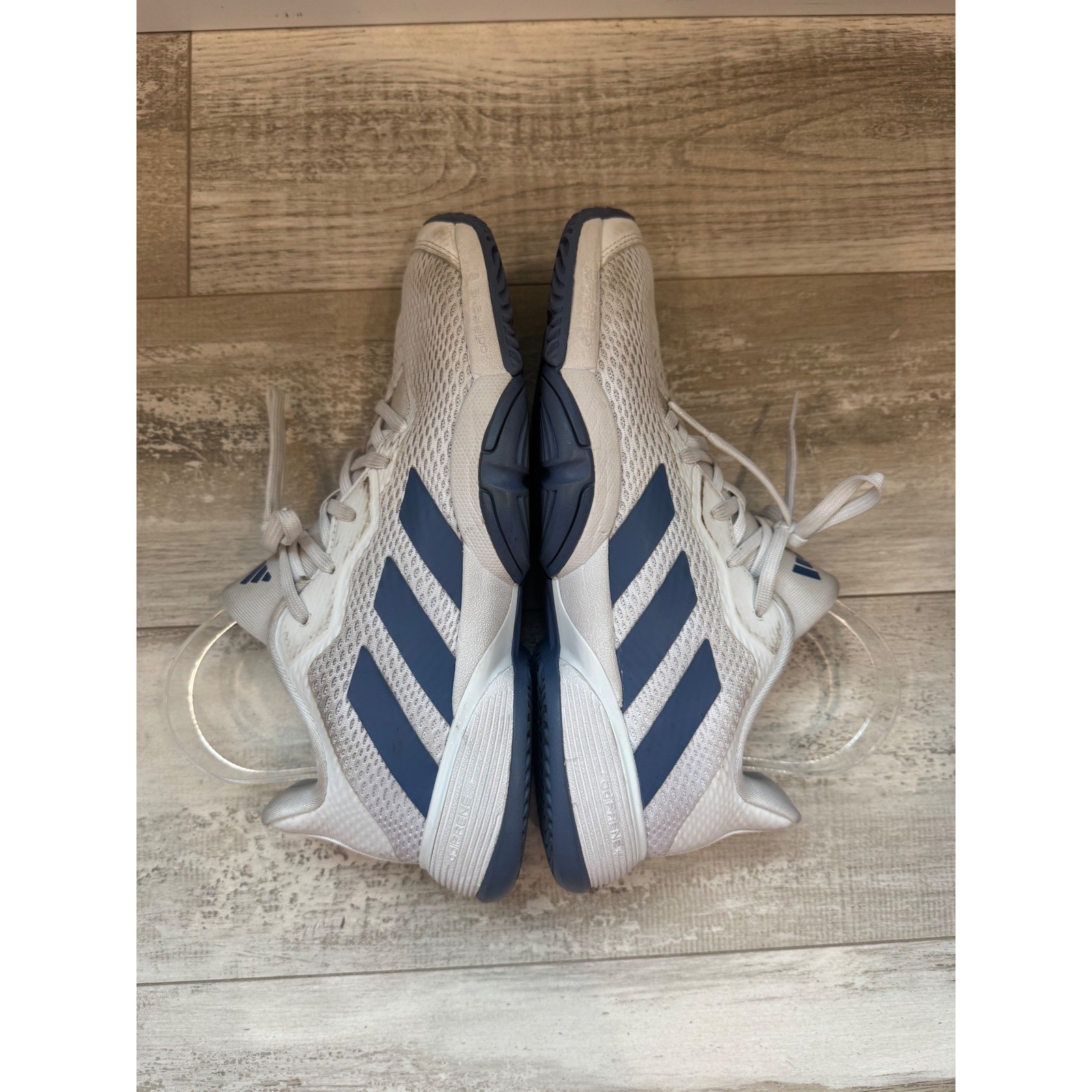 Adidas Barricade White Blue Tennis Pickleball Court Shoes Women’s 7.5 Youth 6