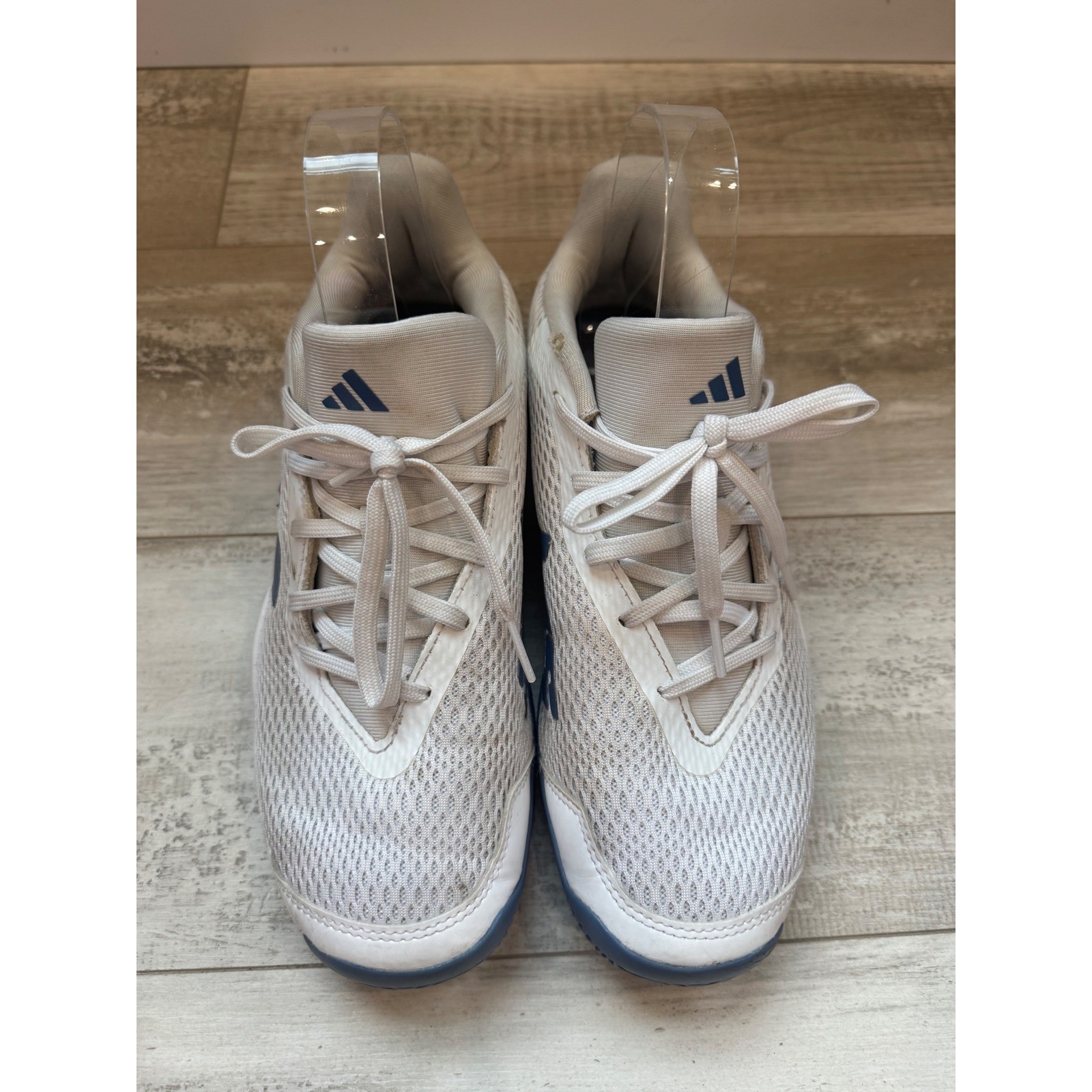 Adidas Barricade White Blue Tennis Pickleball Court Shoes Women’s 7.5 Youth 6