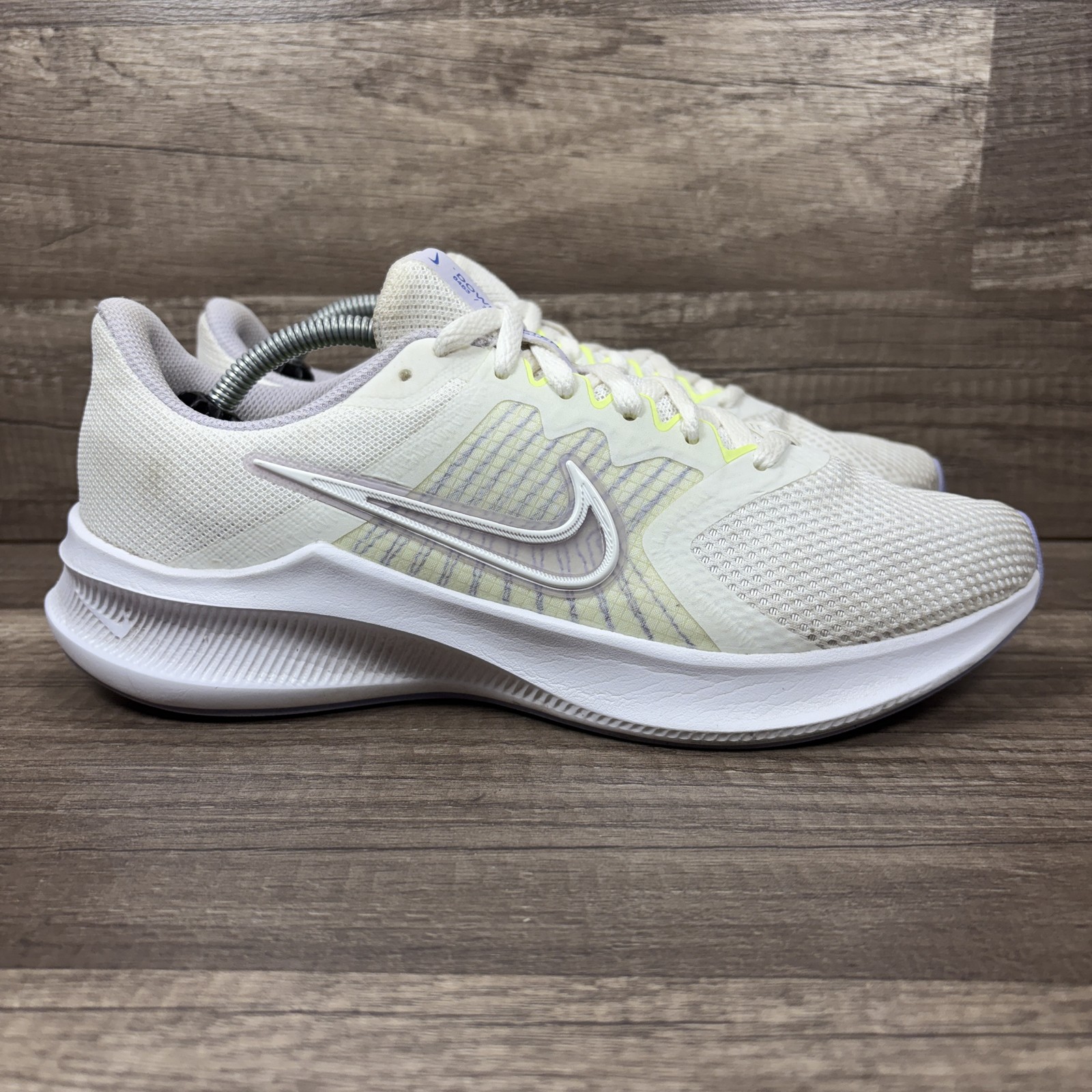 Nike Downshifter 11 White Purple Womens US Size 8.5 CW3413-102 Running Shoes