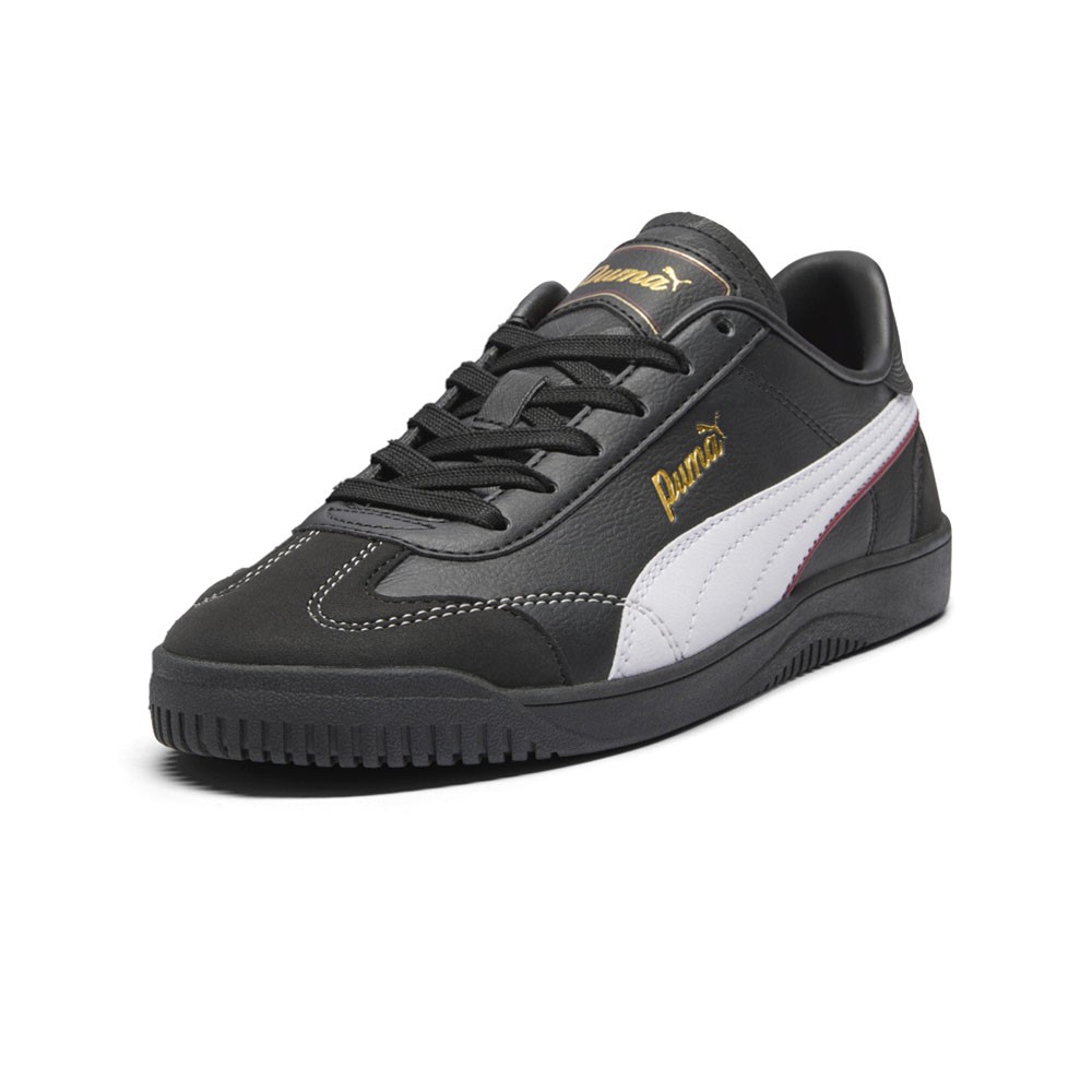 PUMA Club 5V5 Script Lace Up Womens Black Sneakers Casual Shoes 40170801