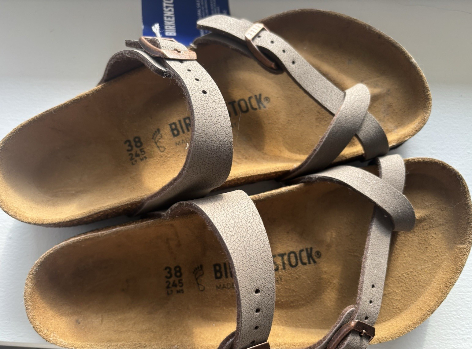 New Birkenstock Mayari Sandals Size 38 Eur 7-7.5 U.S. Made in Germany NWT No Box